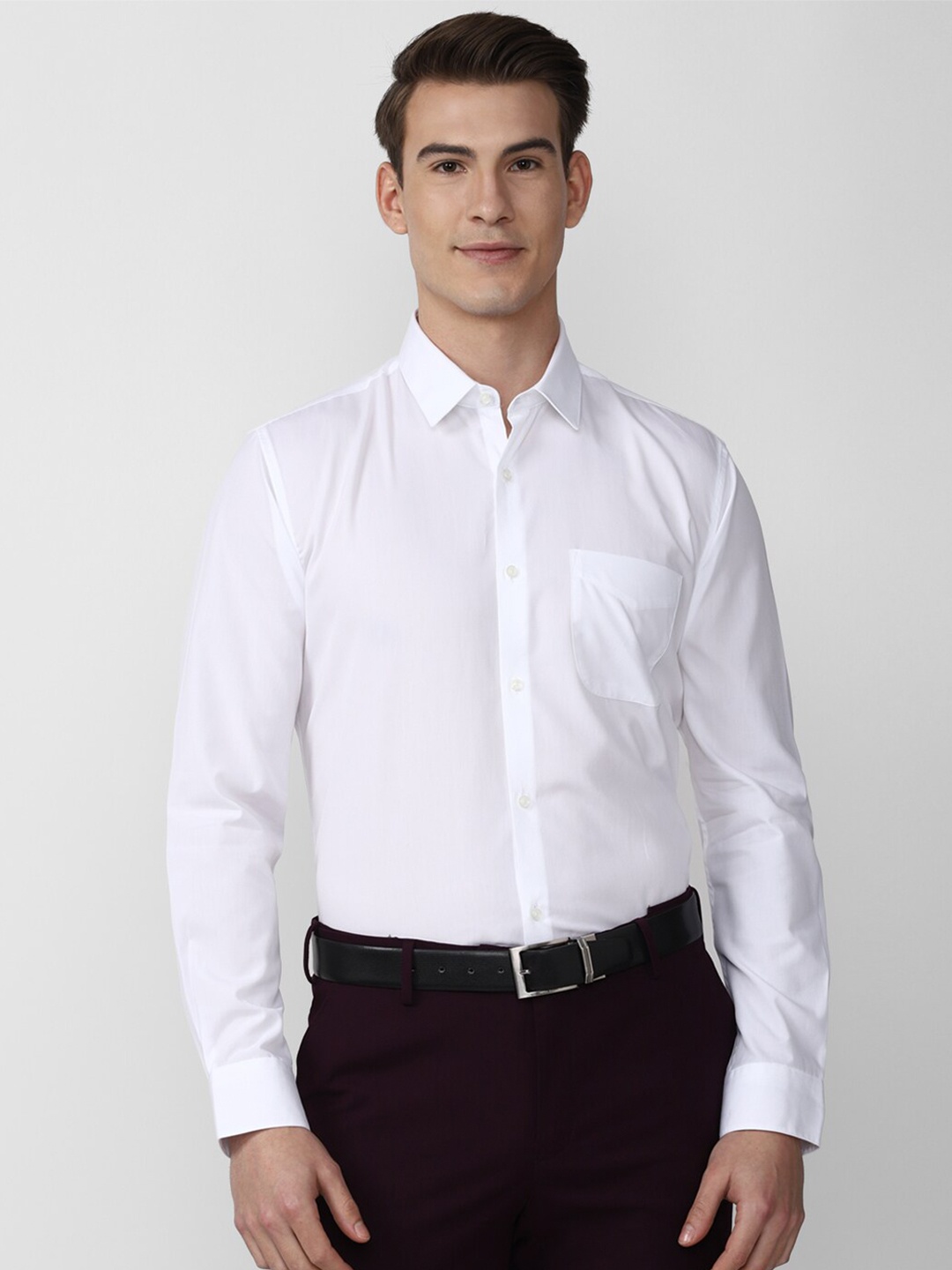 

Peter England Men White Regular Fit Formal Shirt