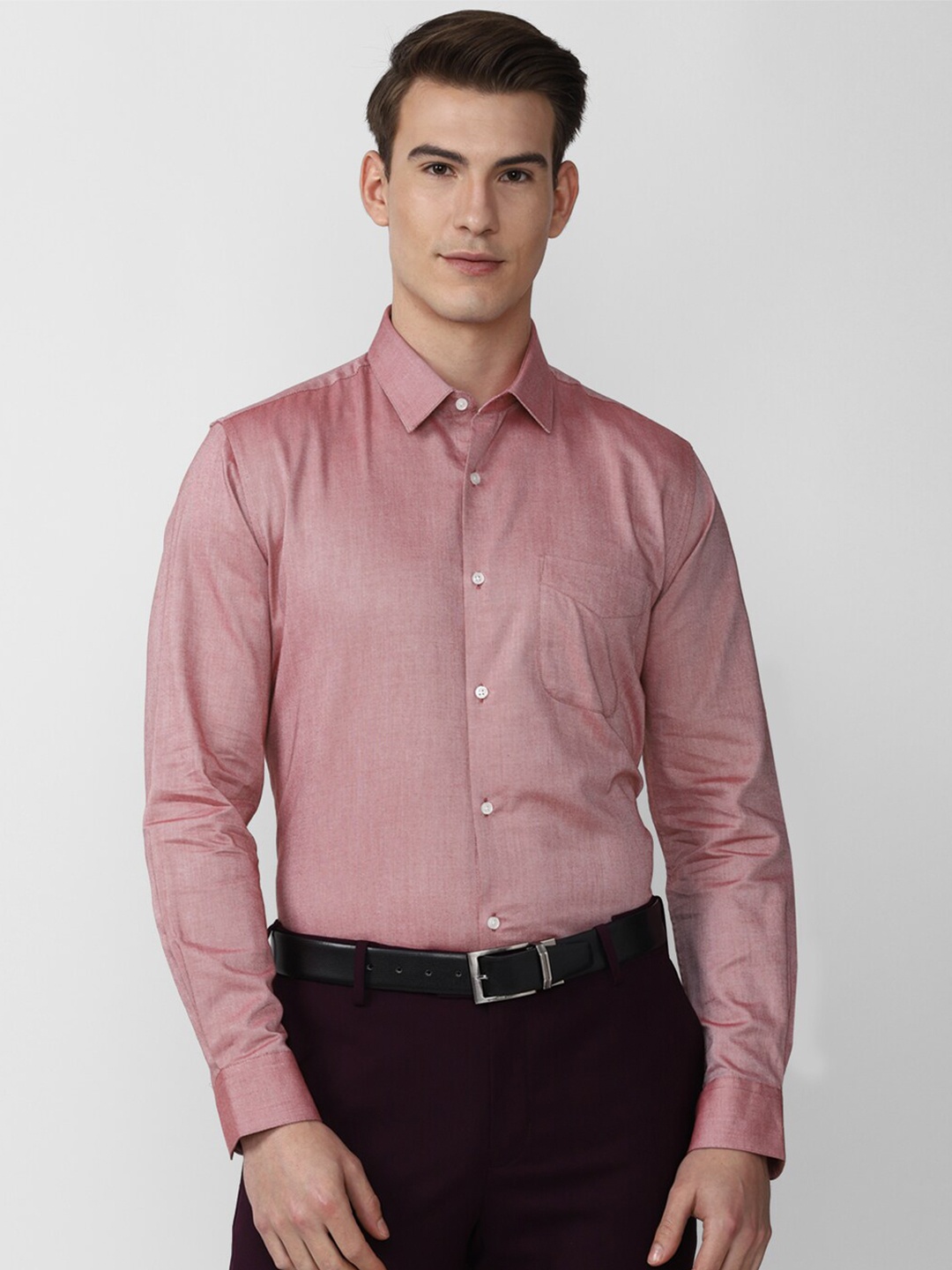 

Peter England Men Pink Regular Fit Formal Shirt