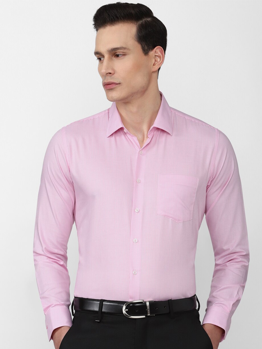 

Van Heusen Men Pink Slim Fit Formal Shirt