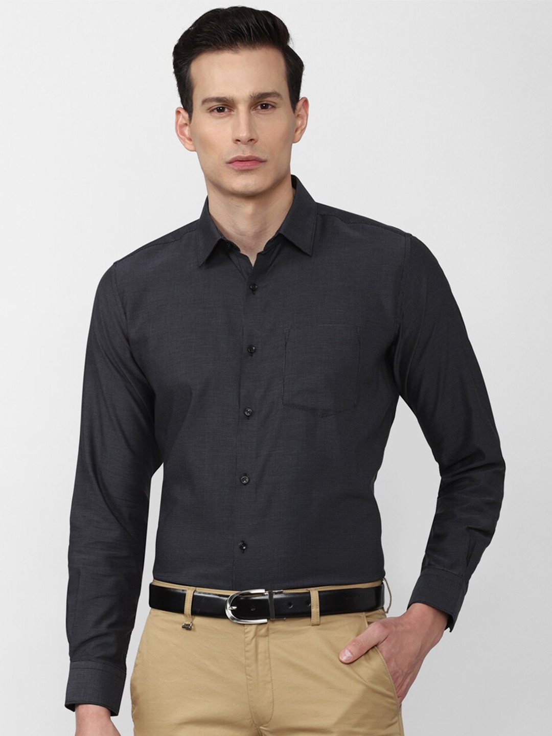 

Van Heusen Men Grey Formal Shirt