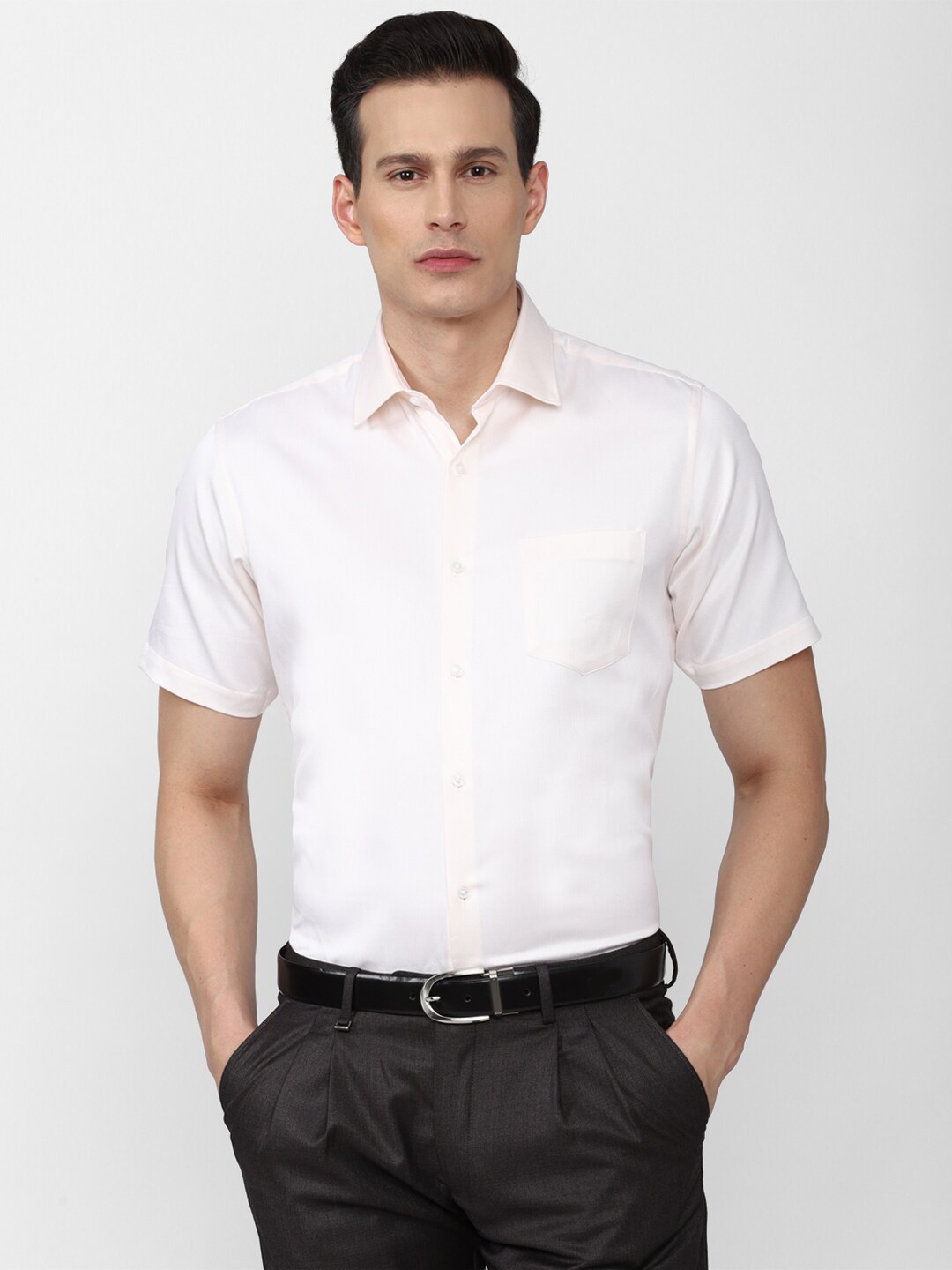 

Van Heusen Men White Formal Shirt