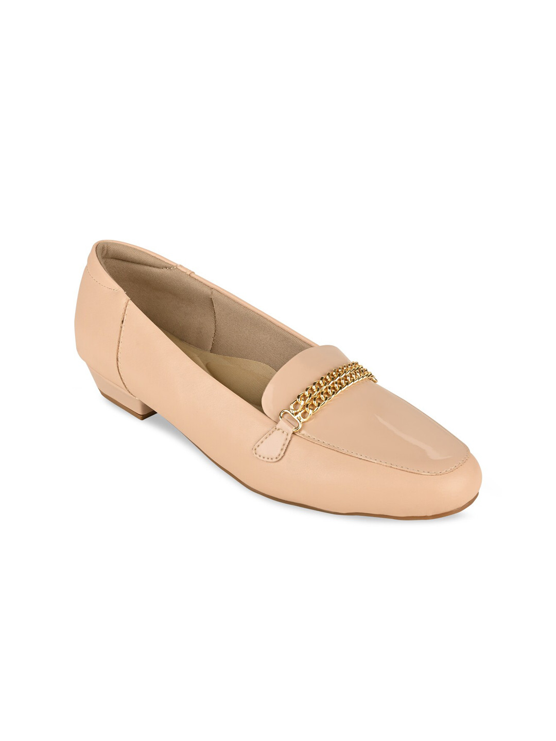 

Rocia Beige Comfort Mules with Buckles