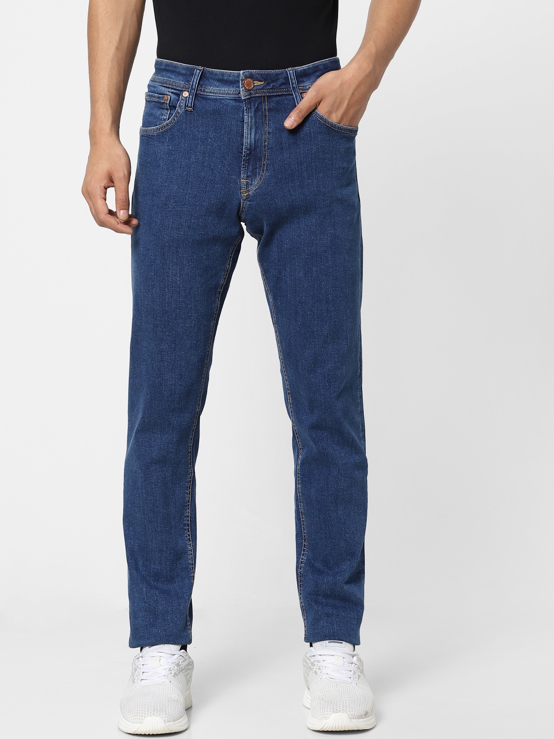 

Jack & Jones Men Blue Glenn Slim Fit Low-Rise Stretchable Jeans