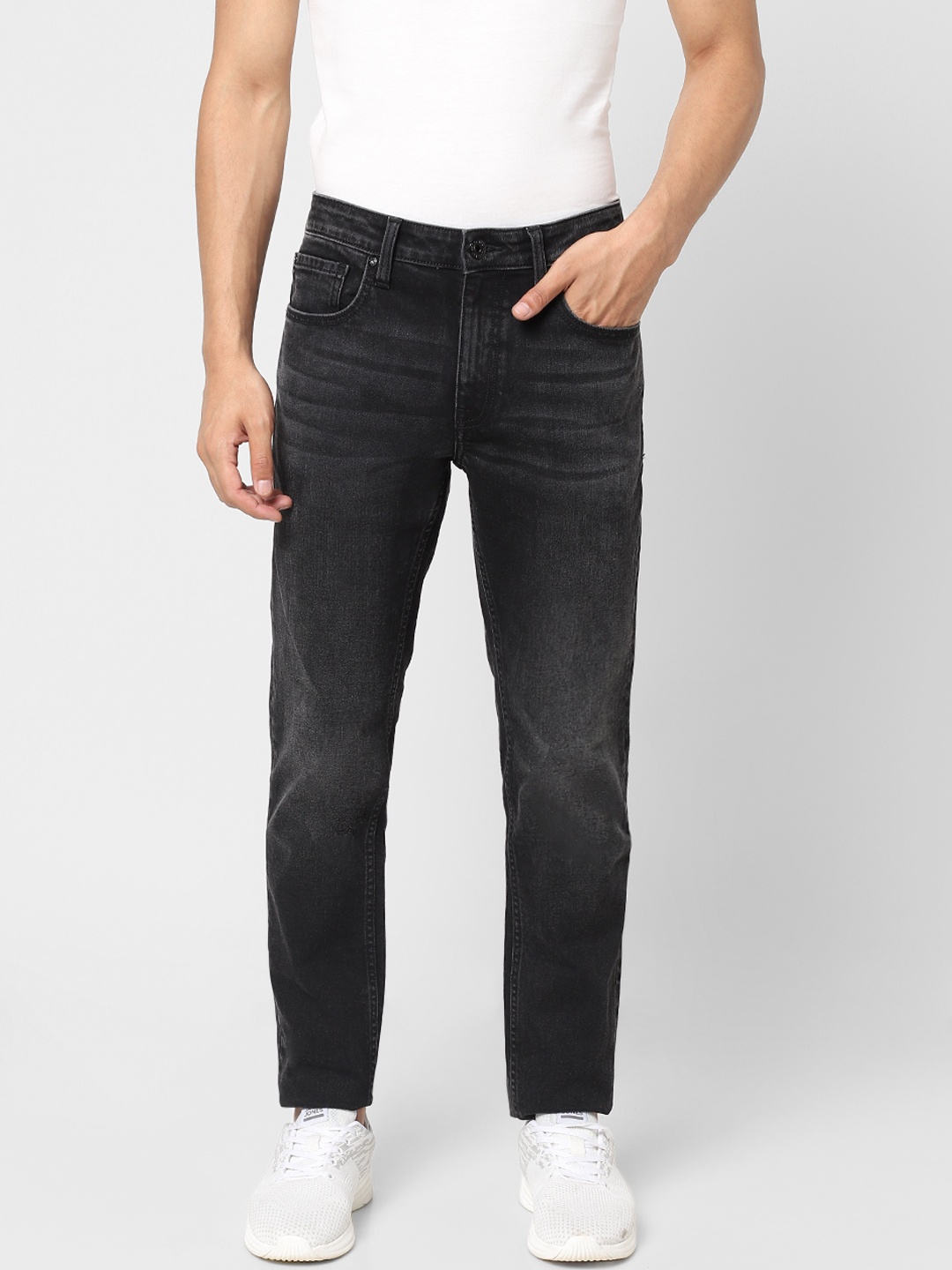 

Jack & Jones Men Black Ben Skinny Fit Low-Rise Stretchable Jeans