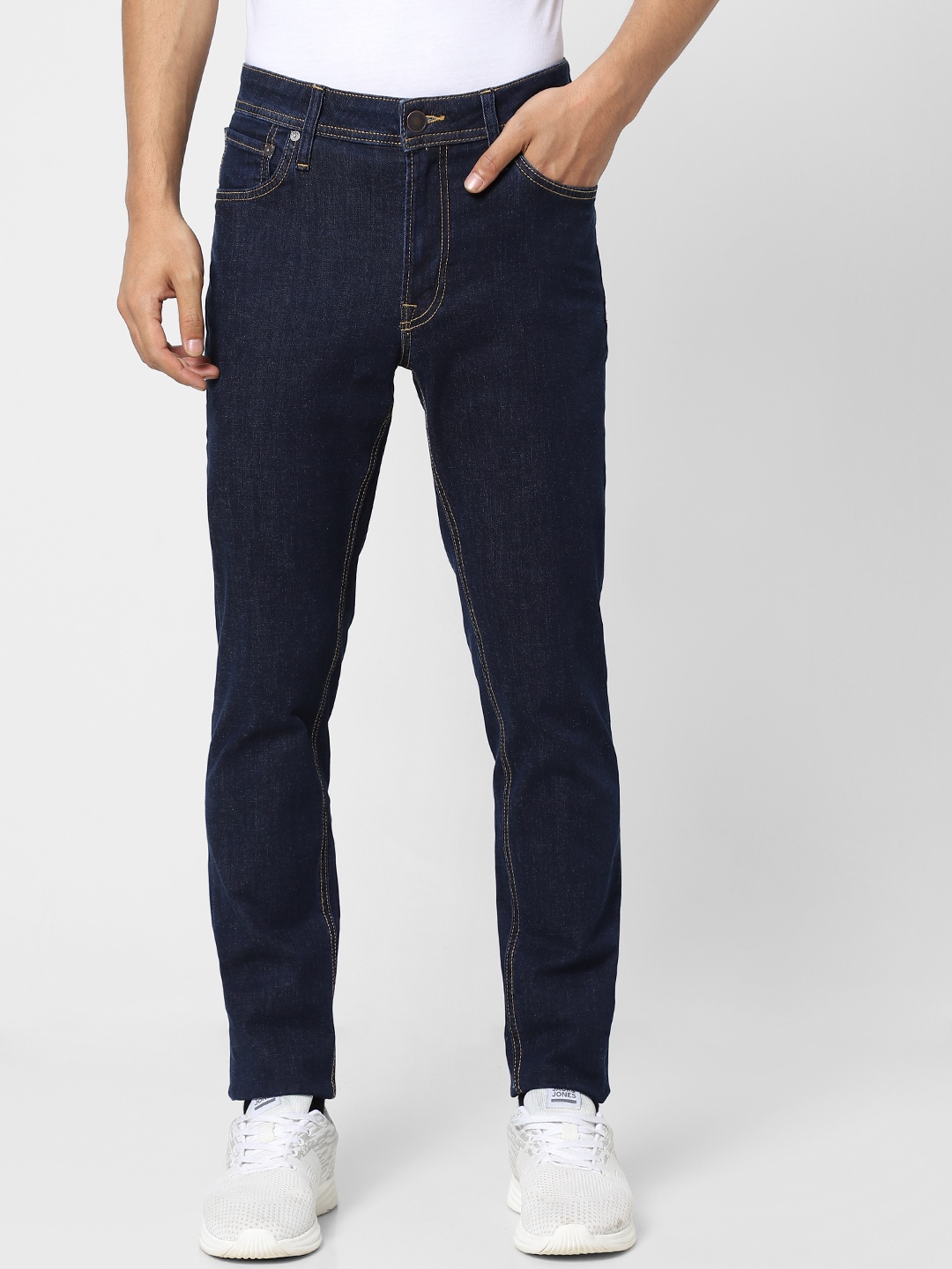 

Jack & Jones Men Blue Ben Skinny Fit Low-Rise Stretchable Jeans