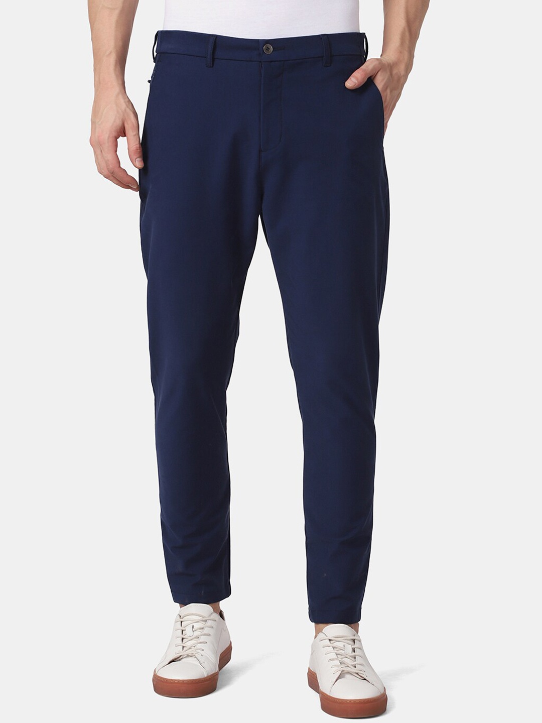

Blackberrys TechPro Men Navy Casual Trouser, Navy blue