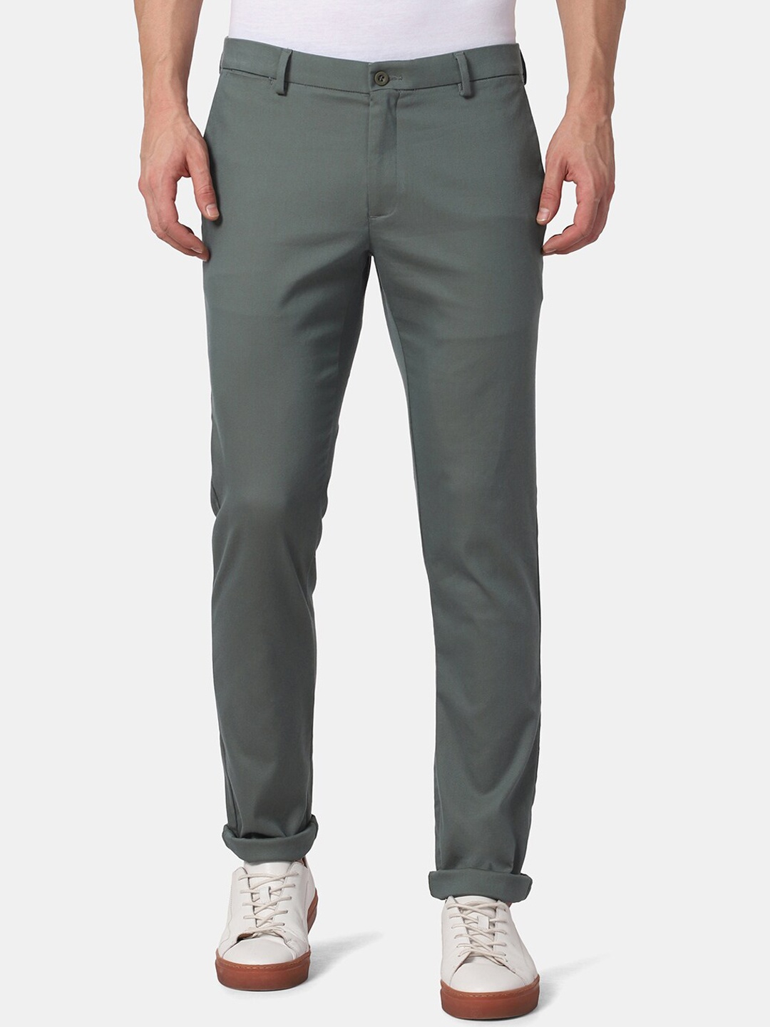 

Blackberrys TechPro Men Green Casual Trouser