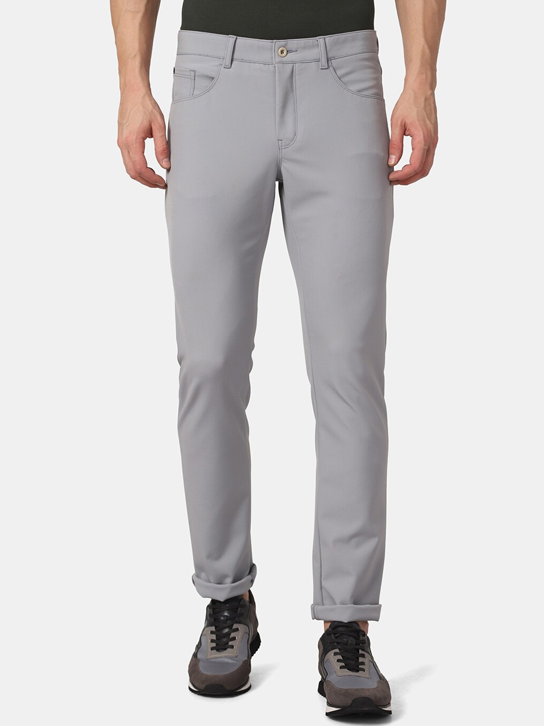 

Blackberrys TechPro Men Grey Casual Trouser