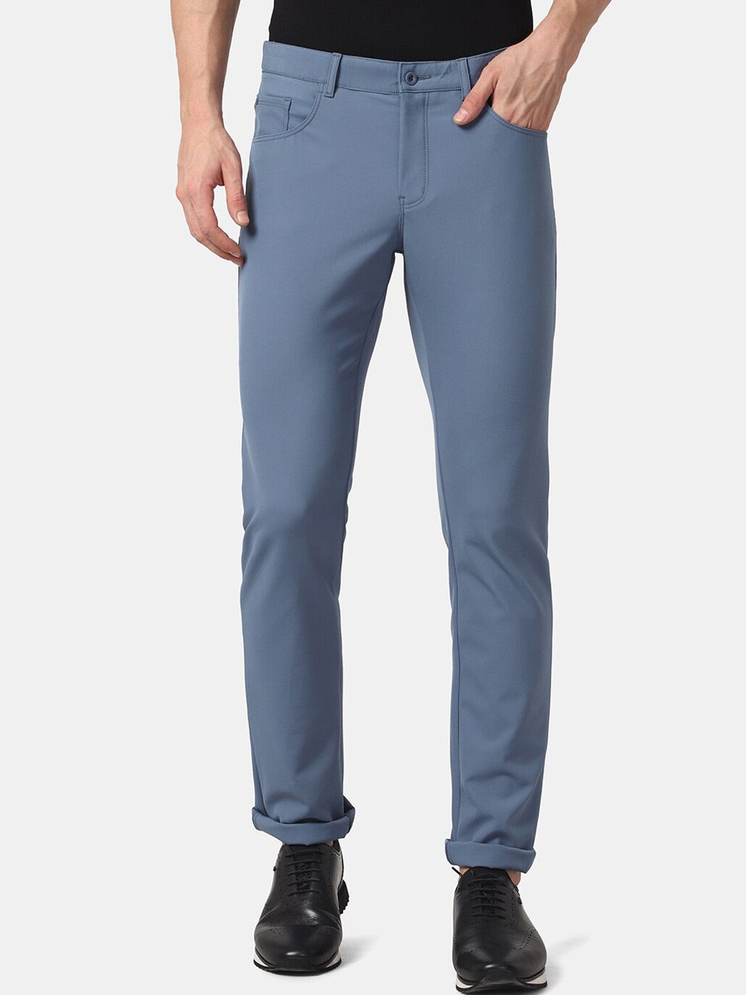 

Blackberrys TechPro Men Blue Casual Trouser