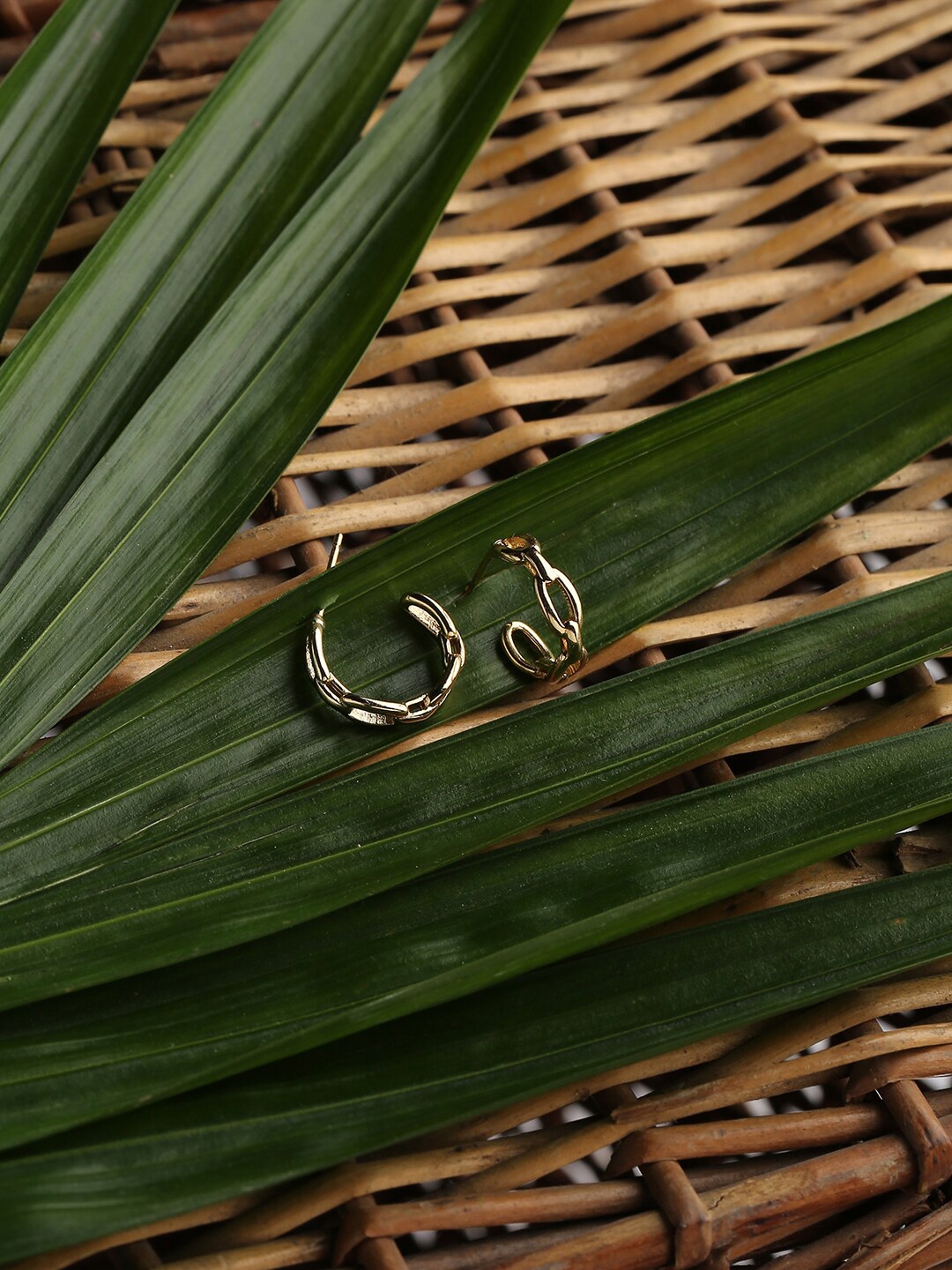 

Accessorize London Women 14K Gold Plated Chain Hoops Earring