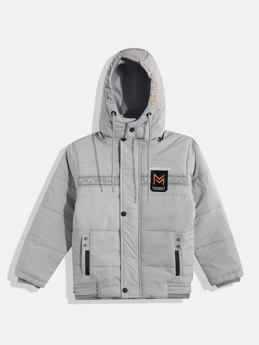 

Fort Collins Boys Detachable Hood Padded Jacket, Grey