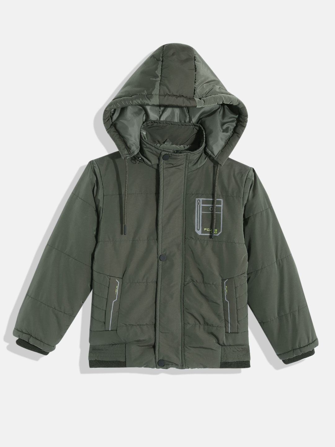 

Fort Collins Boys Olive Green Bomber Jacket