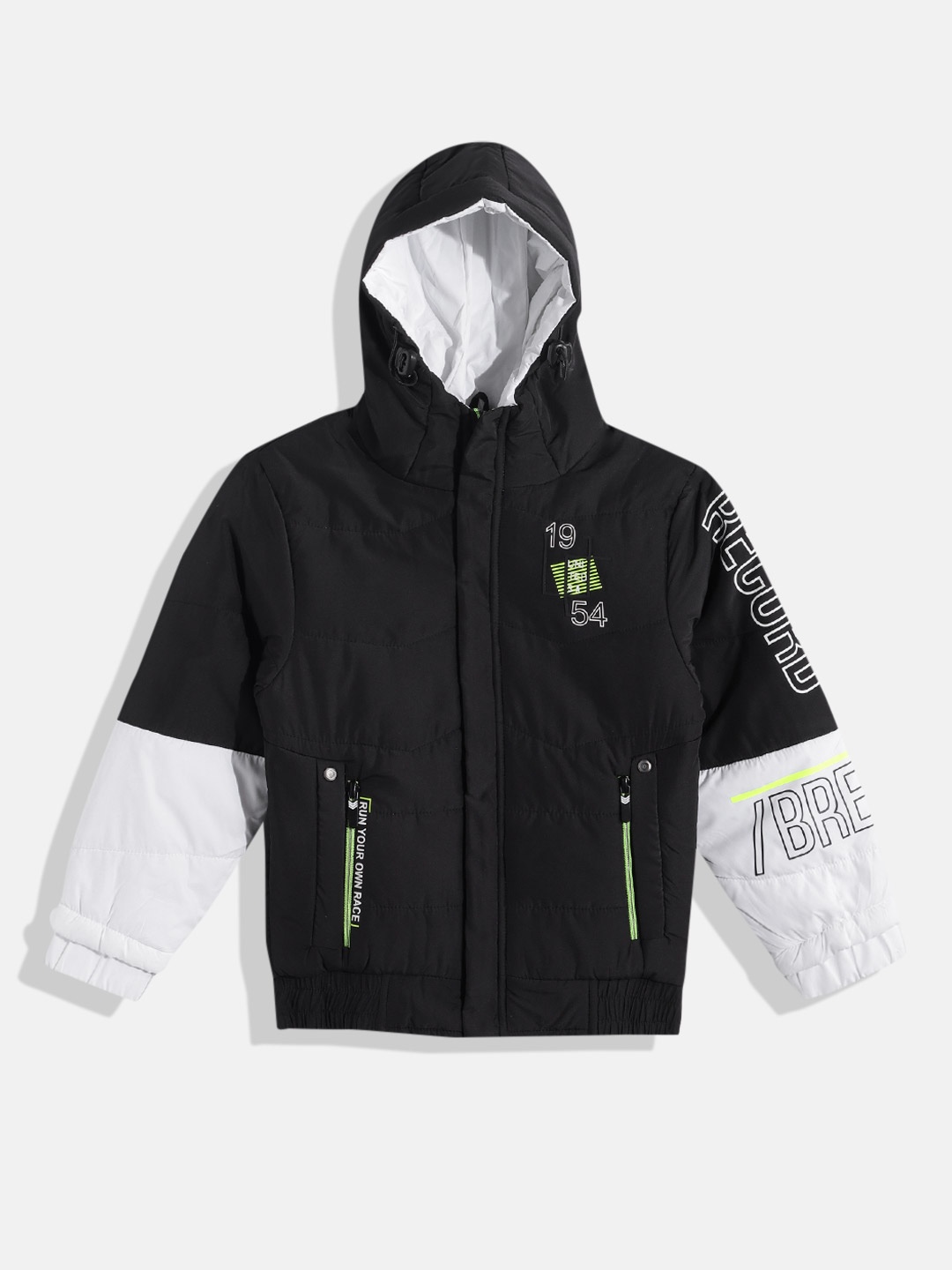 

Fort Collins Boys Hooded Bomber Jacket, Black