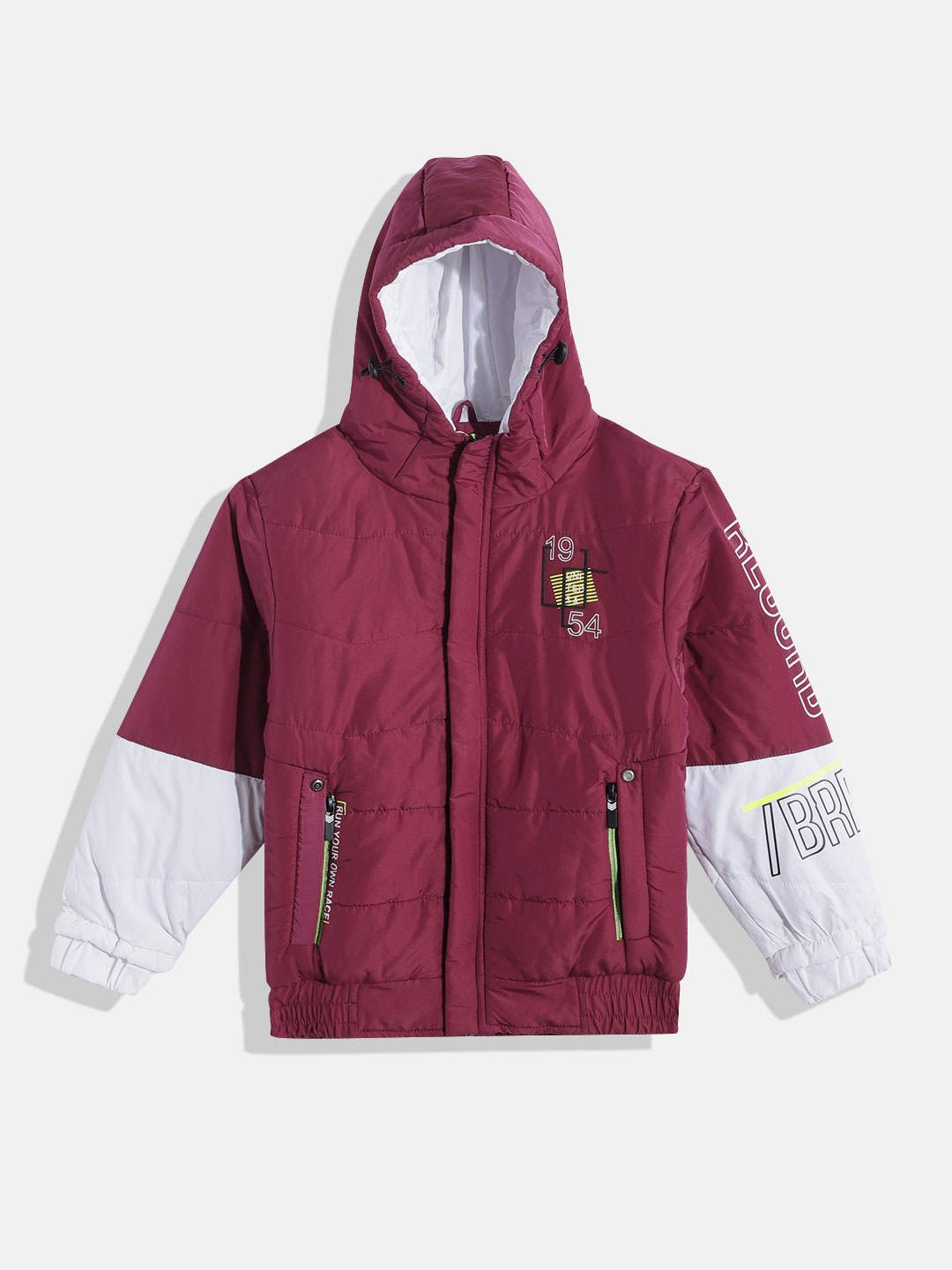 

Fort Collins Boys Hooded Bomber Jacket, Maroon