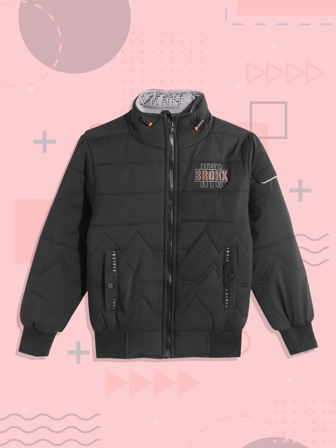 

Fort Collins Boys Black Solid Insulator Bomber Jacket