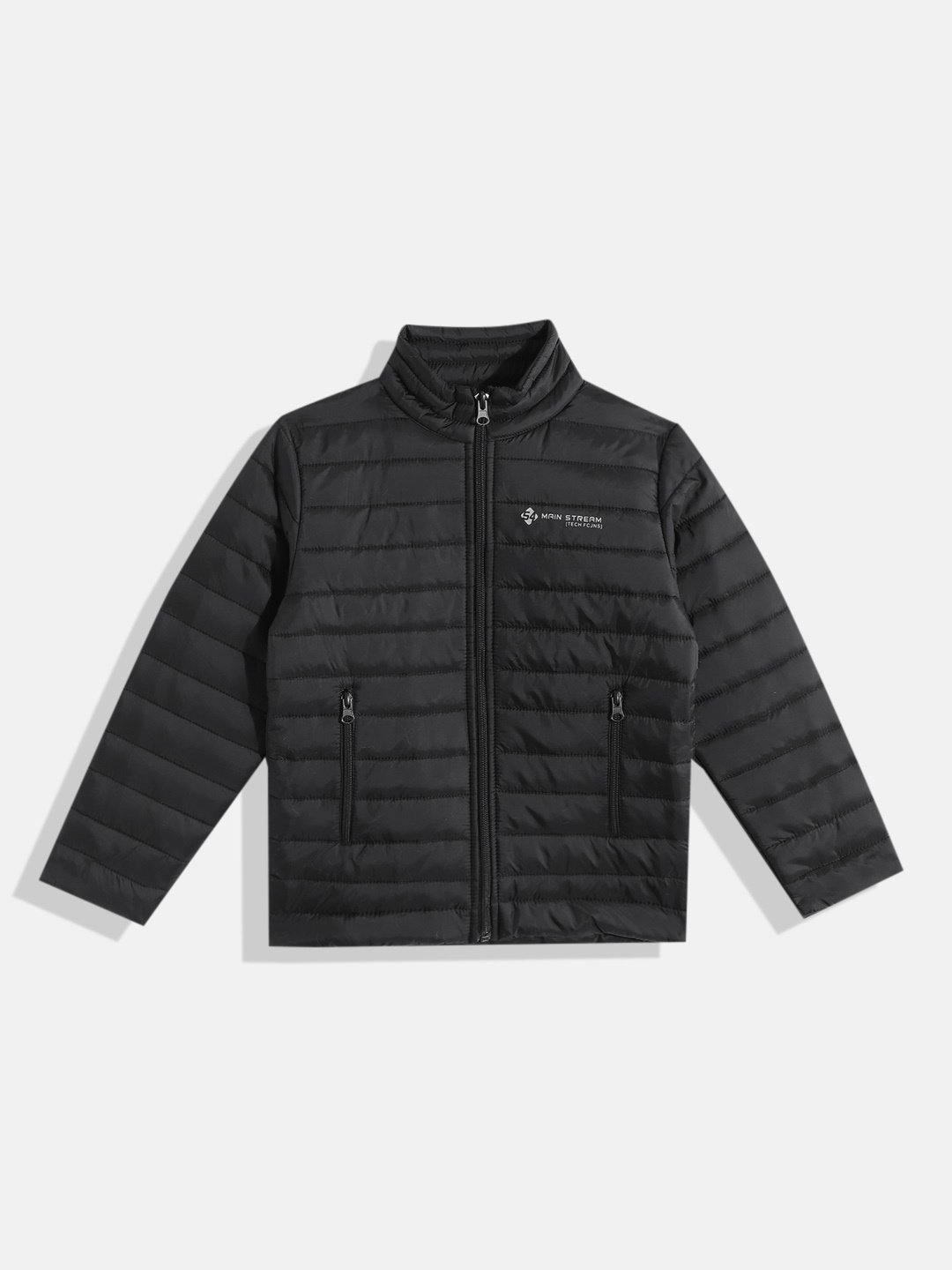 

Fort Collins Boys Black Solid Mock Collar Padded Jacket