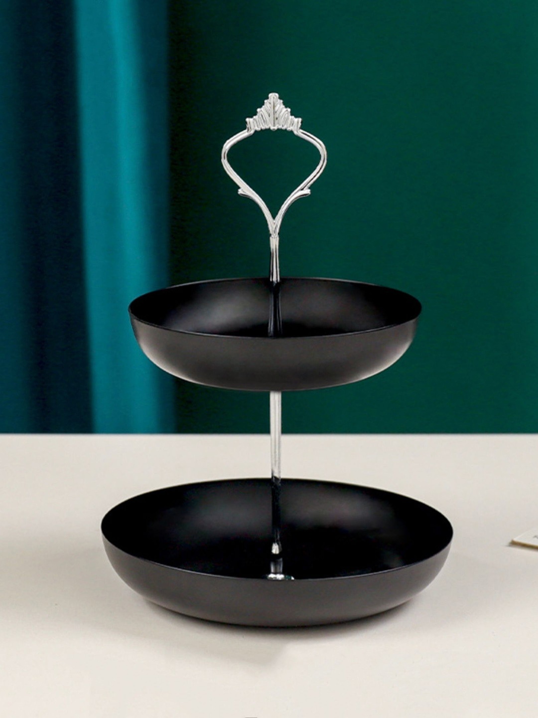 

Nestasia Black Decorative Plate Stand
