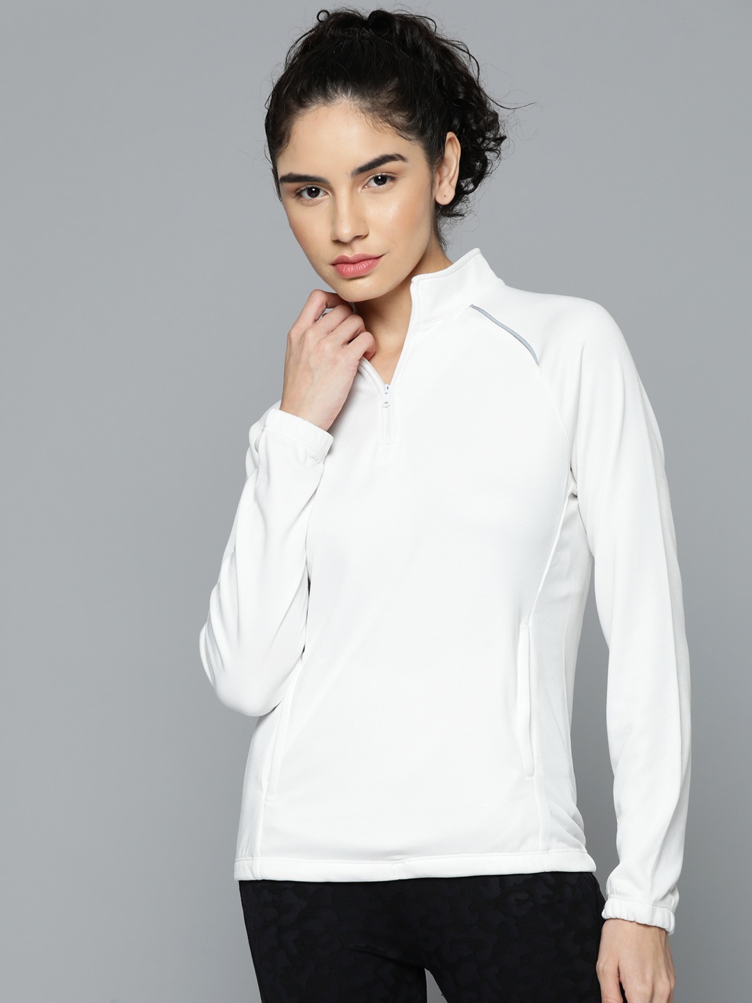

Alcis Women Solid Sweatshirt, White