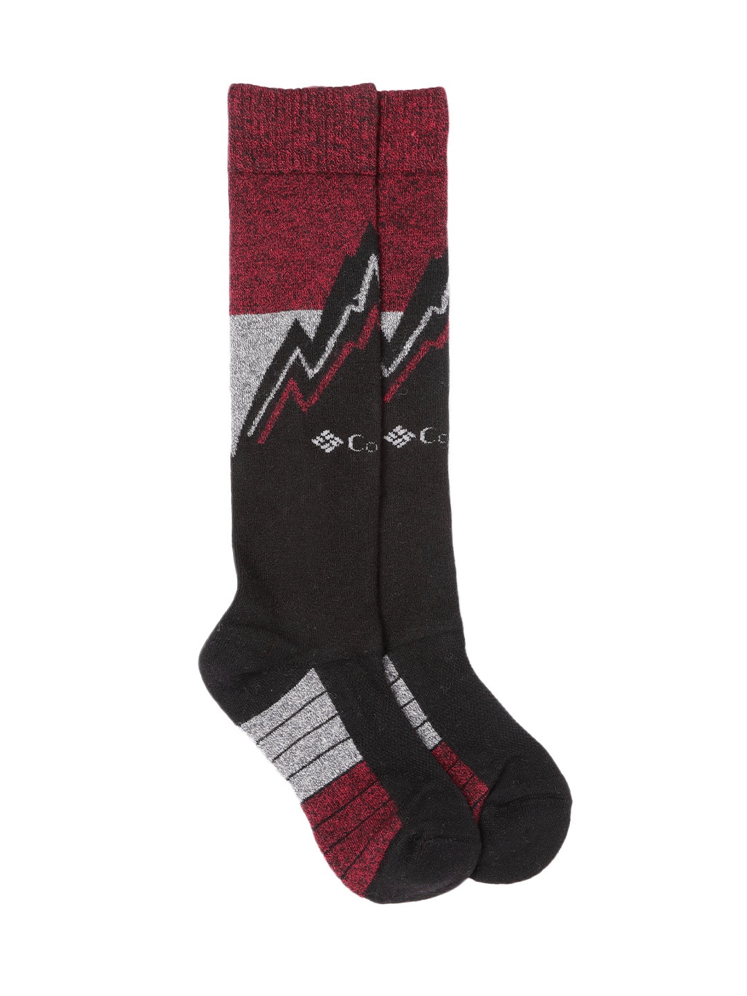 

Columbia Unisex Patterned Calf-Length Socks, Black