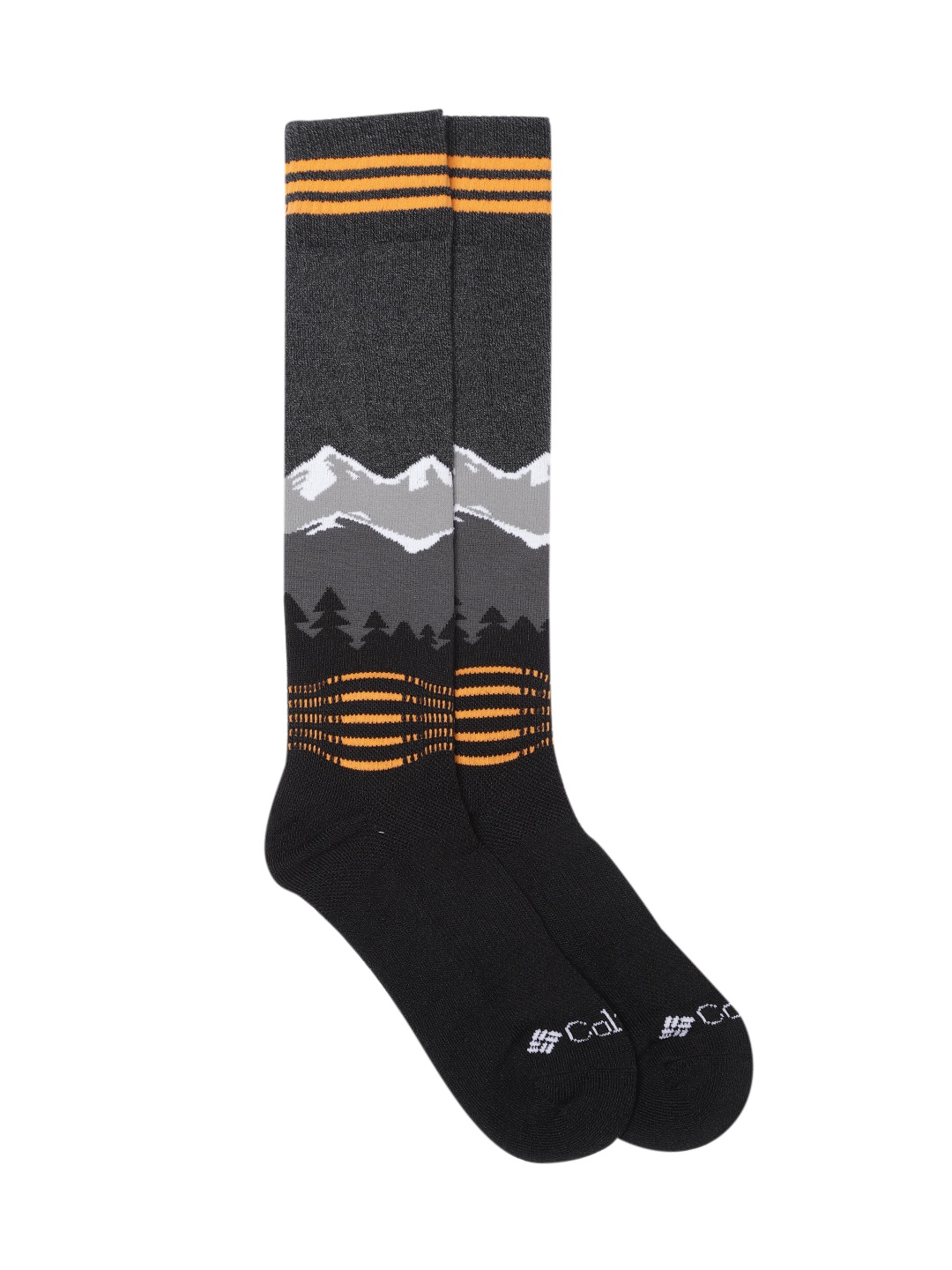 

Columbia Unisex Black Patterned Ankle Length Socks