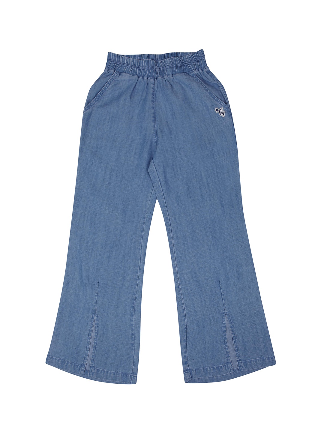 

Tiny Girl Girls Blue Wide Leg Low Distress Jeans