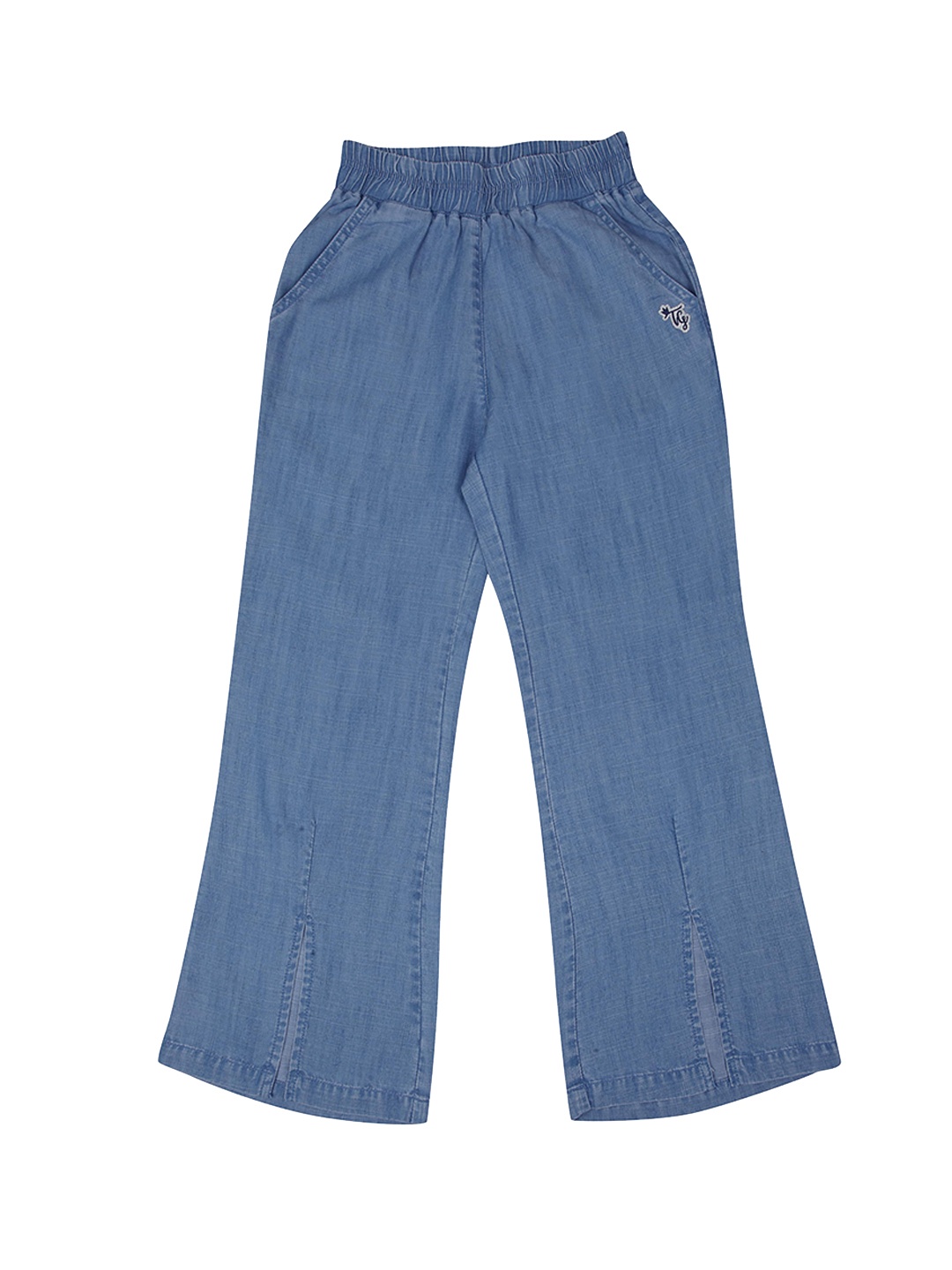 

Tiny Girl Girls Blue Wide Leg Low Distress Jeans