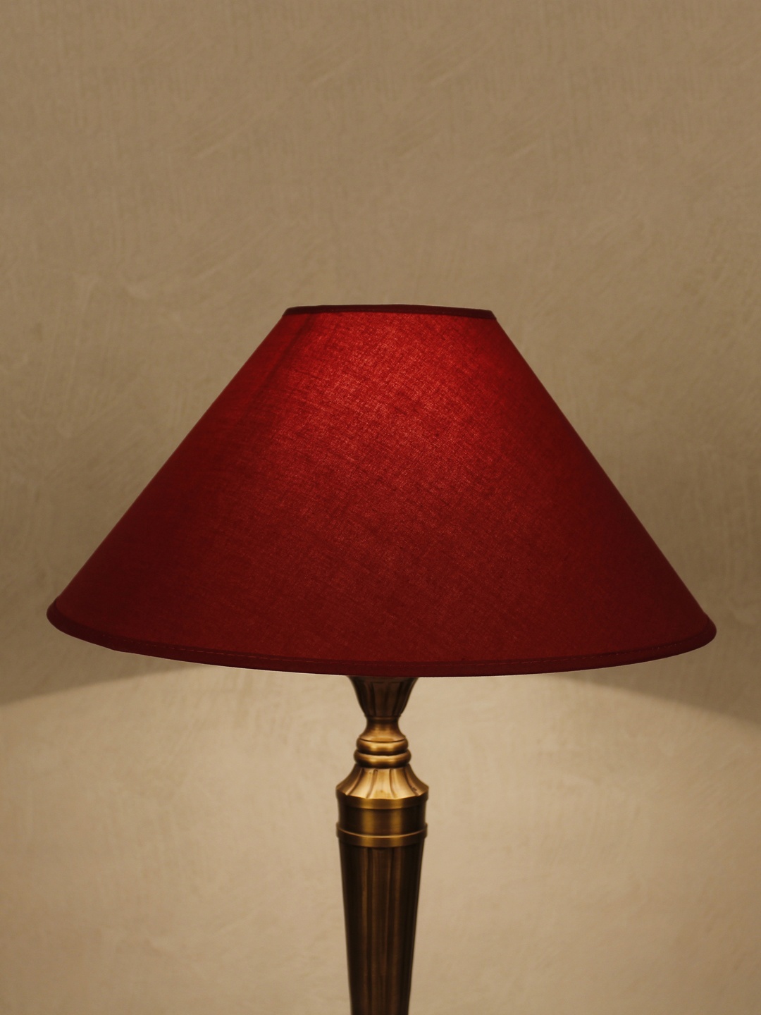 

THE LIGHT STORE Maroon Solid Contemporary Table Top Lamp Shade