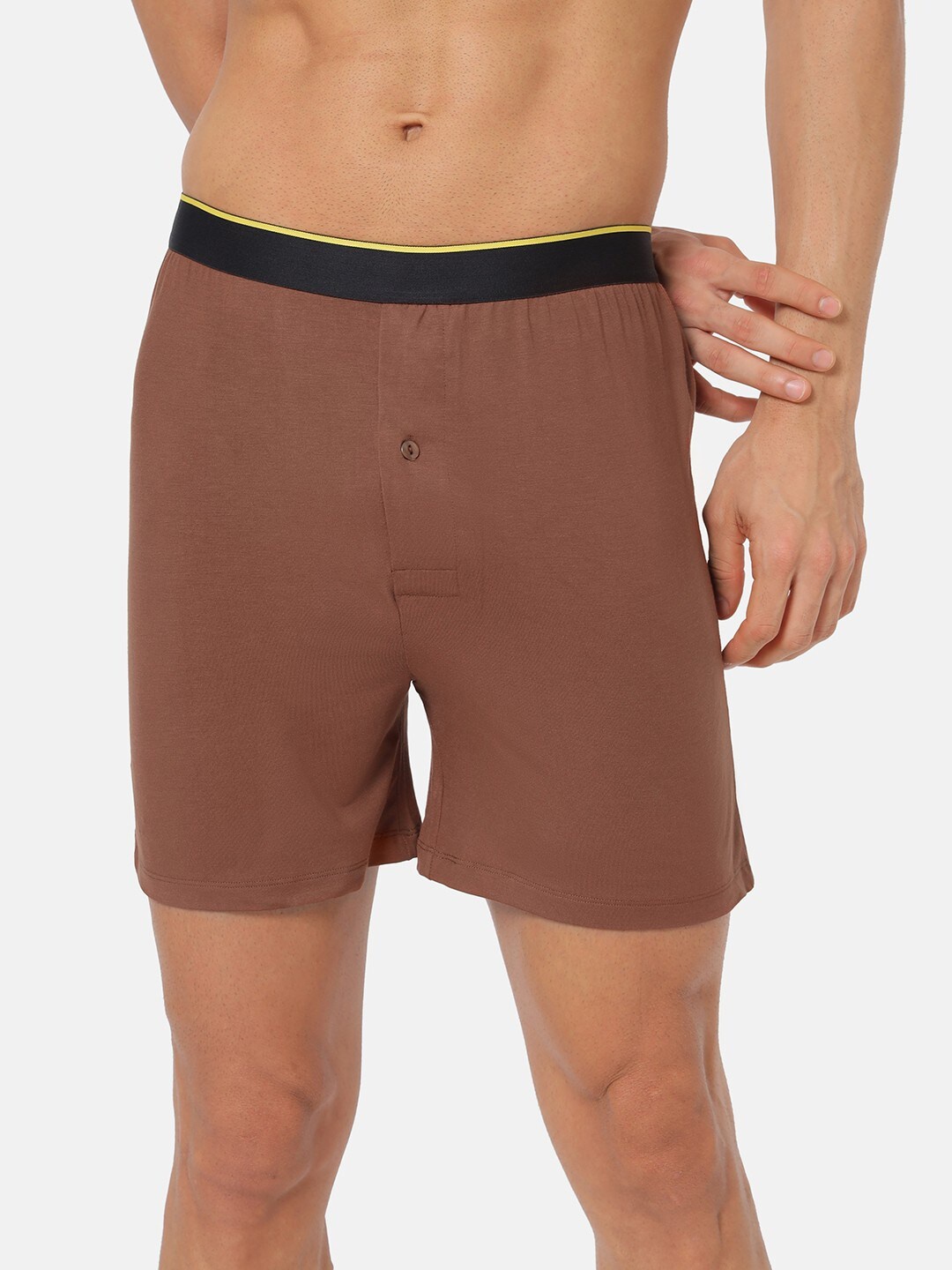 

bummer Men Micro Modal Espresso Boxers BOESP01S, Brown