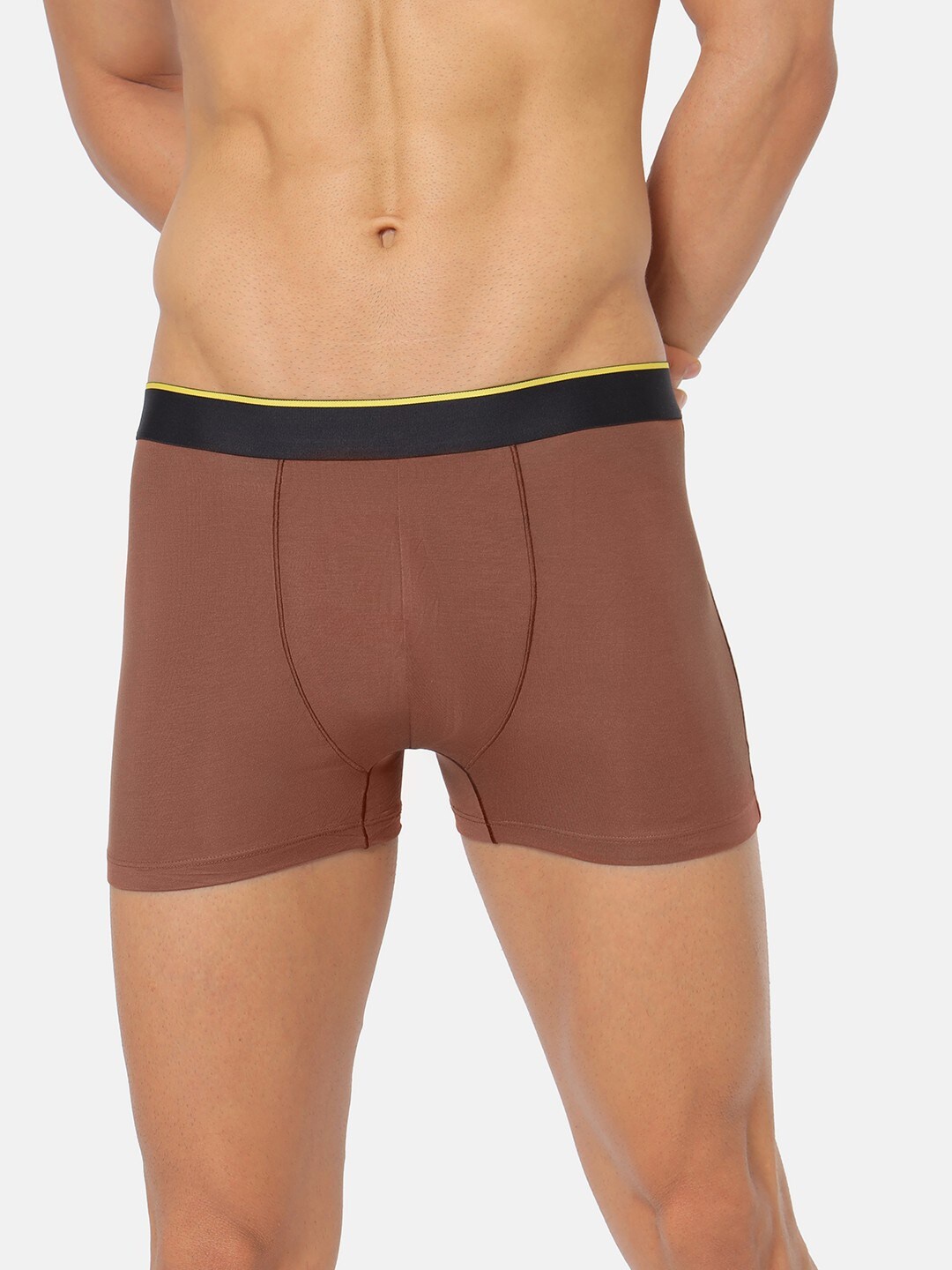

bummer Men Brown Solid Micro Modal Espresso Trunk