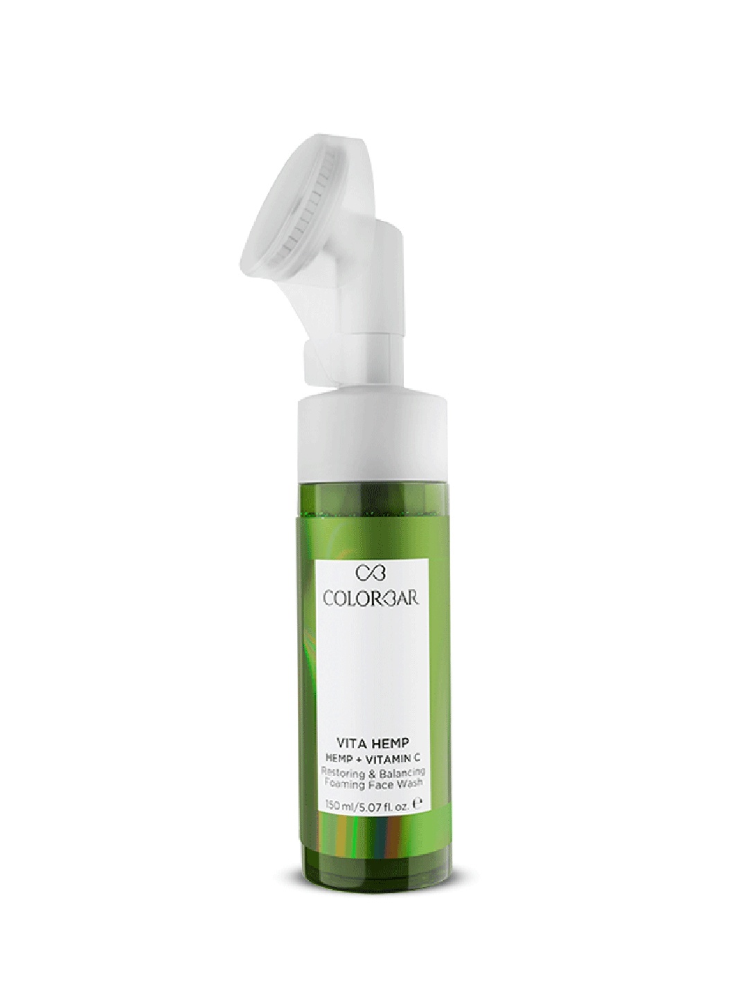 

Colorbar Vita Hemp Restoring & Balancing Foaming Face Wash with Vitamin C - 150 ml, Green