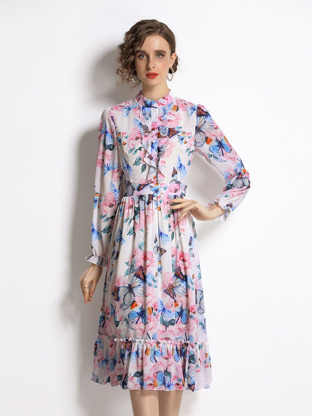 

JC Collection White Floral Dress