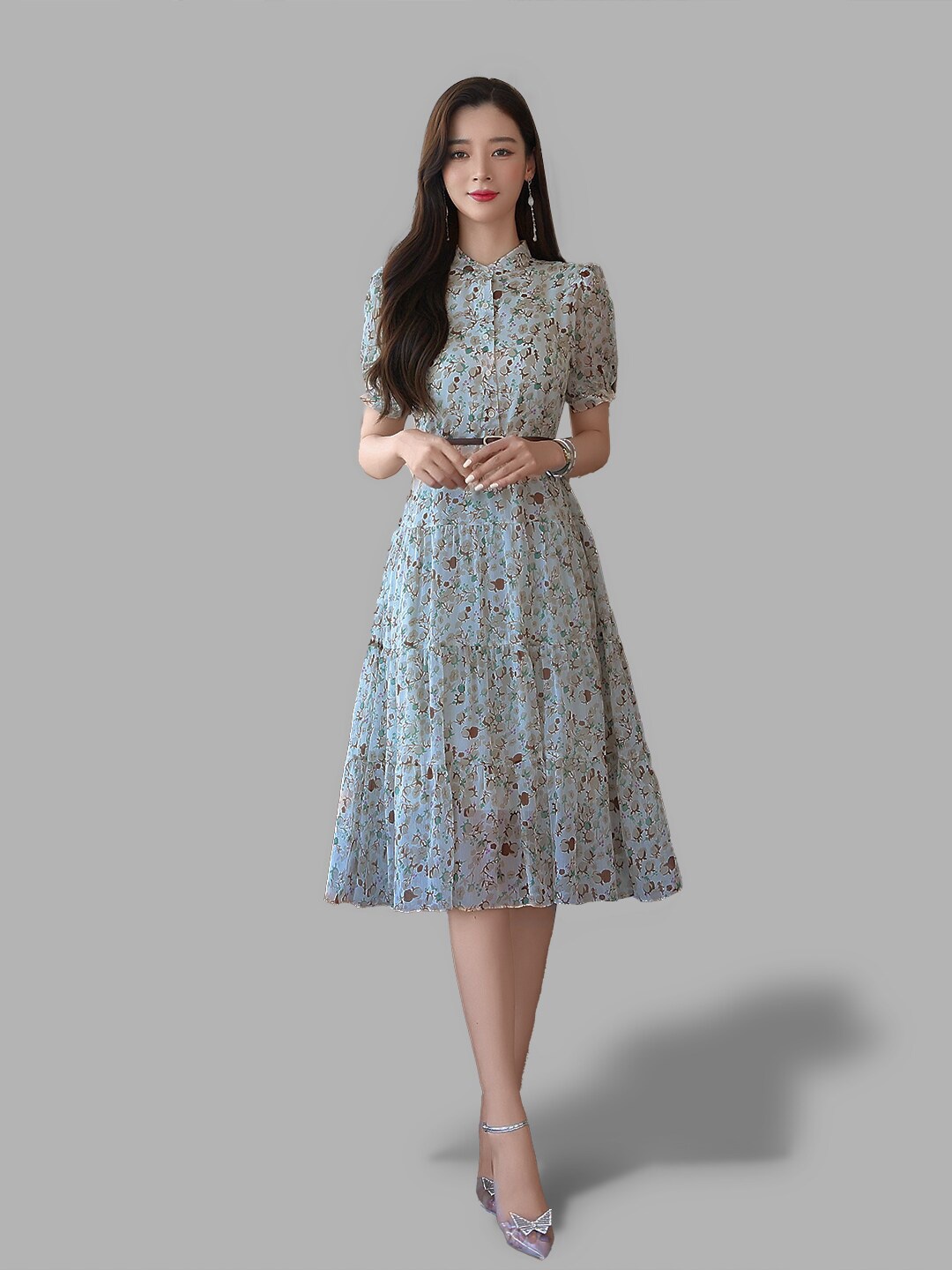

JC Collection Multicoloured Floral Midi Dress, Multi