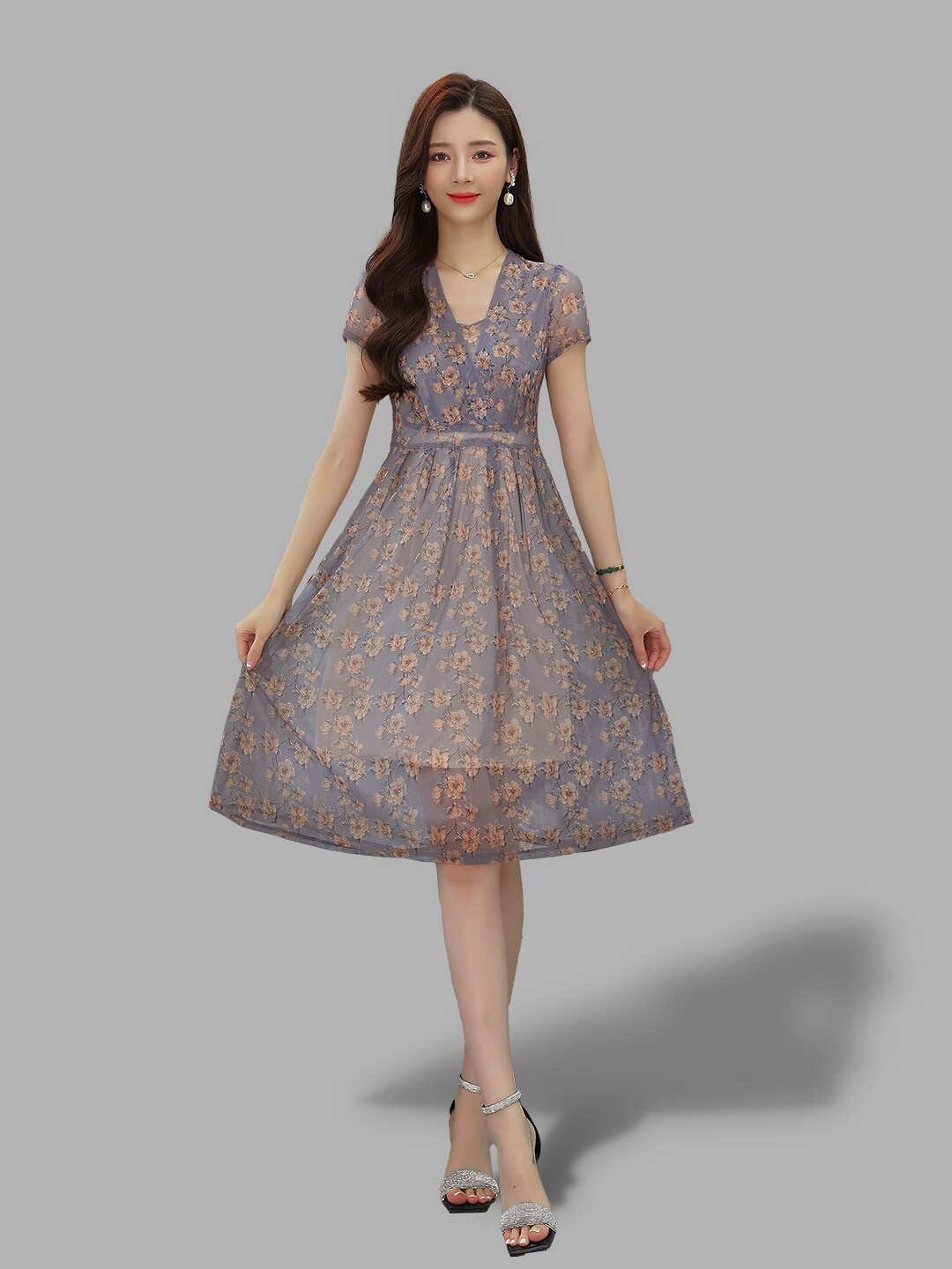 

JC Collection Blue Dress