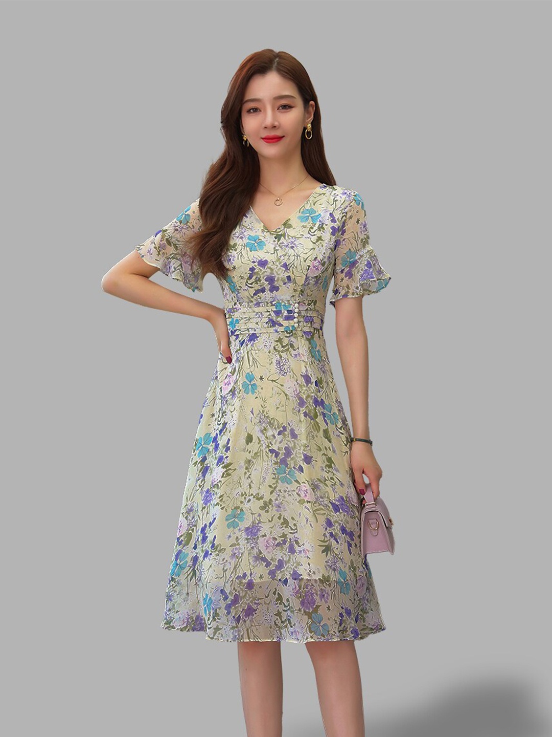 

JC Collection Multicoloured Floral Dress, Multi