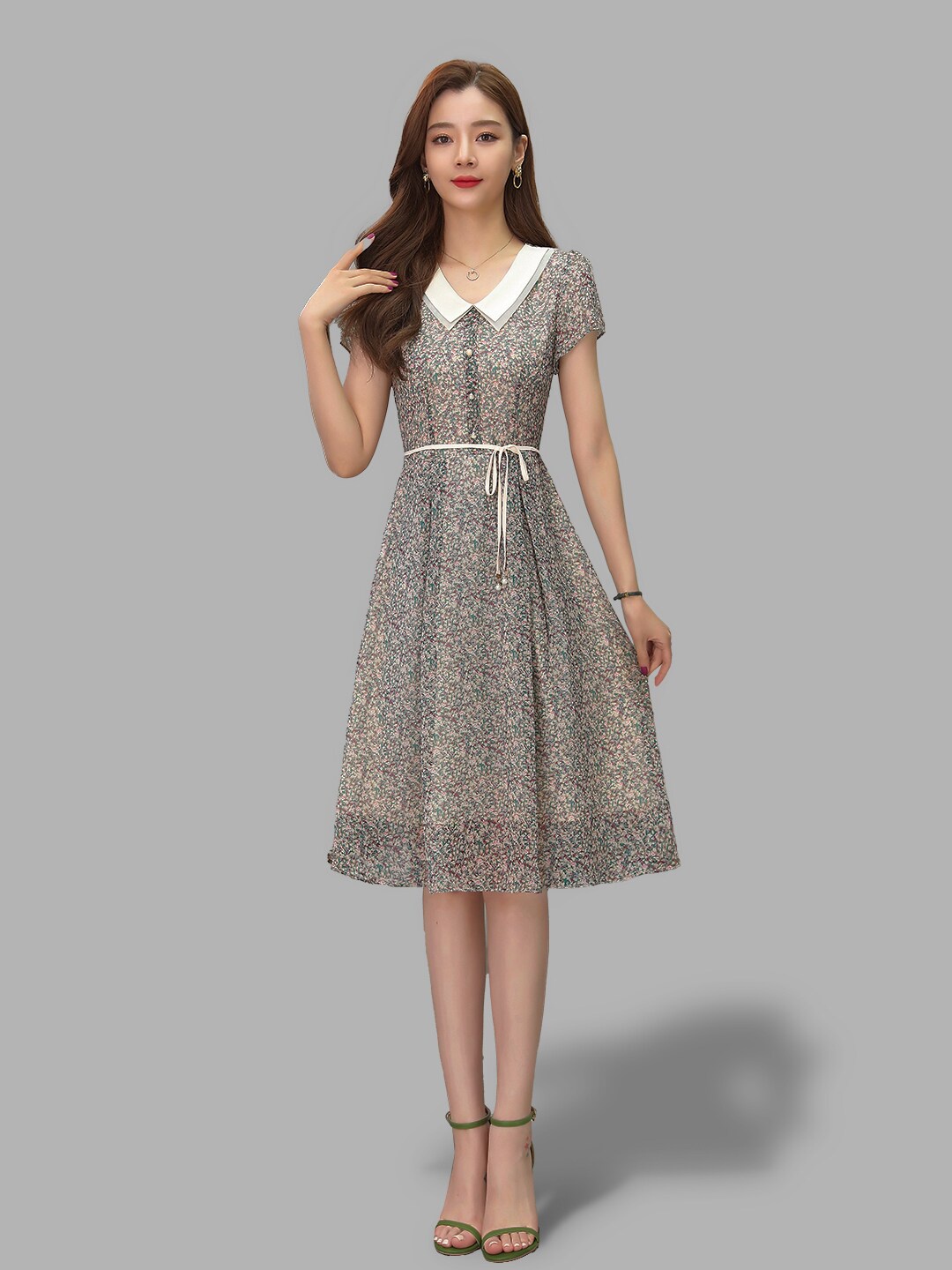 

JC Collection Green Ethnic Motifs Dress