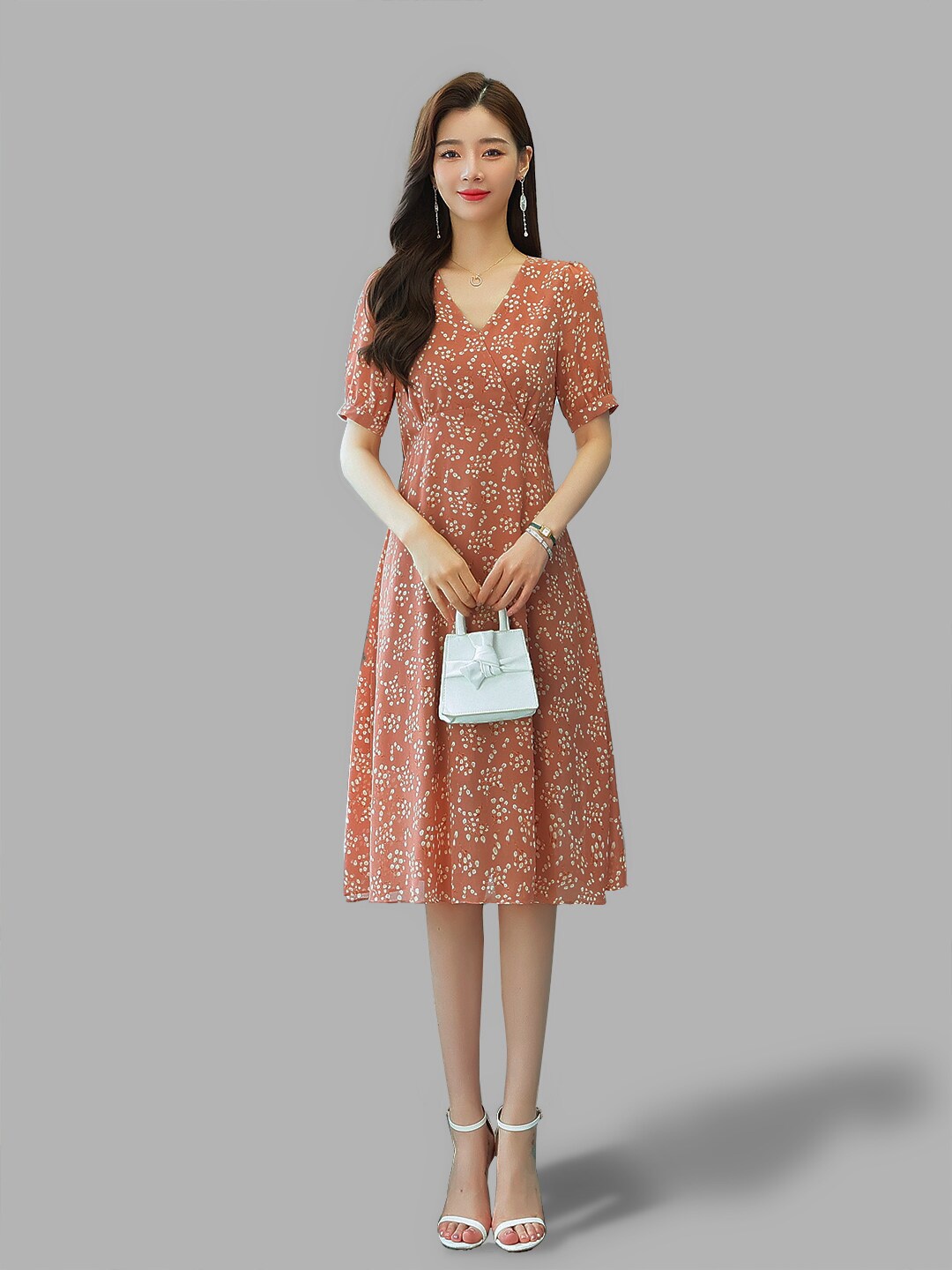 

JC Collection Women Pink Floral Dress