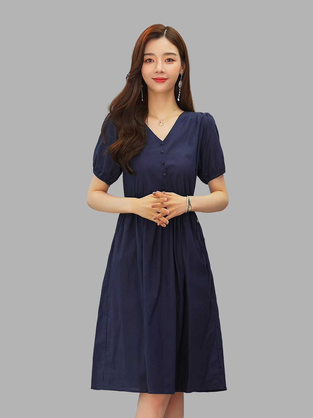 

JC Collection Women Navy Blue Dress
