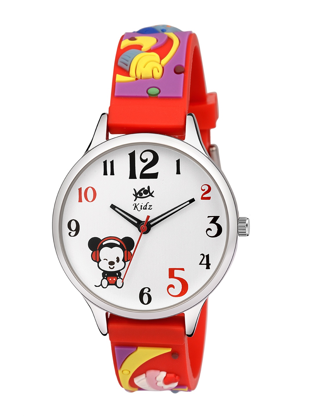 

Kool Kidz Kids Brass Printed Dial & Red Straps Analogue Watch-KOOL KIDZ KK 311 RD