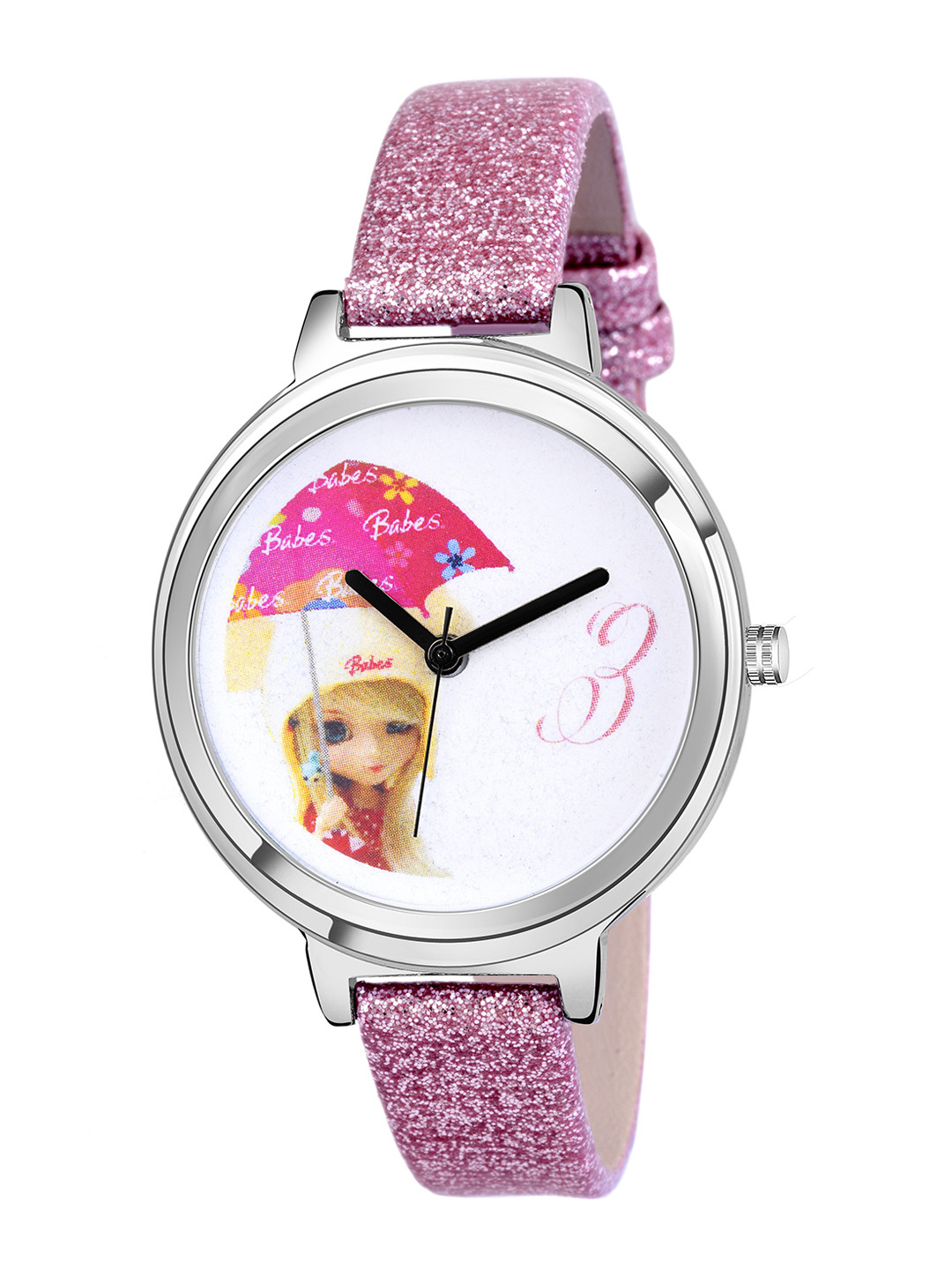 

Kool Kidz Unisex Kids Grey Brass Printed Dial & Pink Straps Analogue Watch
