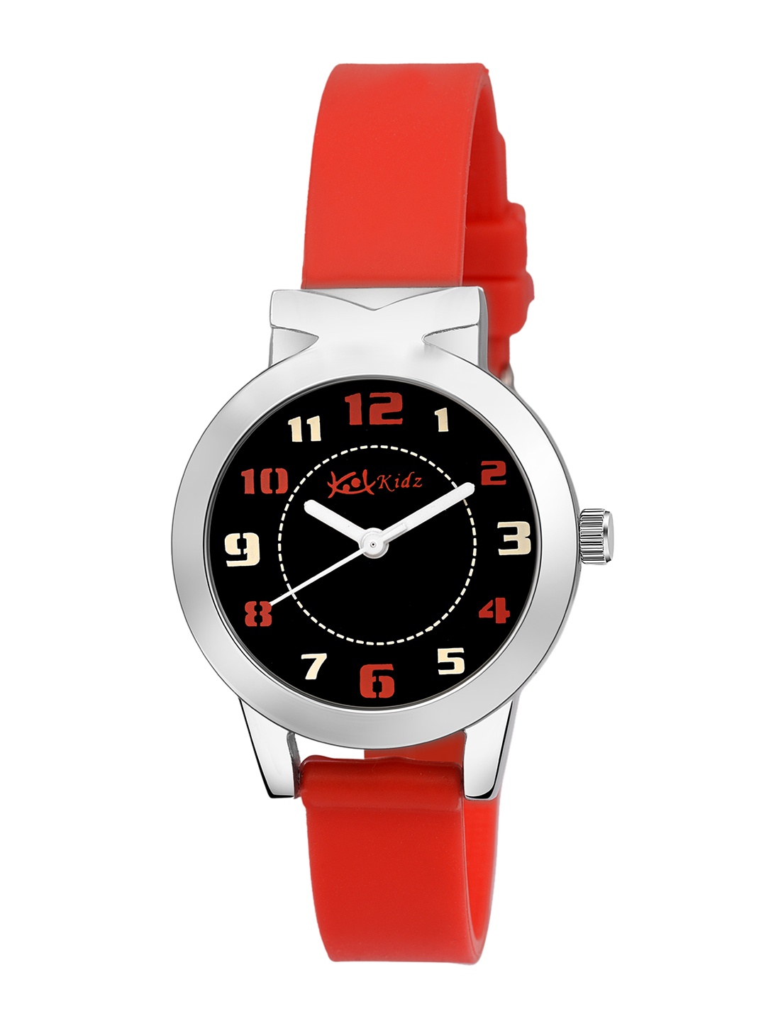 

Kool Kidz Unisex Kids Multicoloured Brass Dial & Red Straps Analogue Watch KOOL KIDZ DMK 061 RD