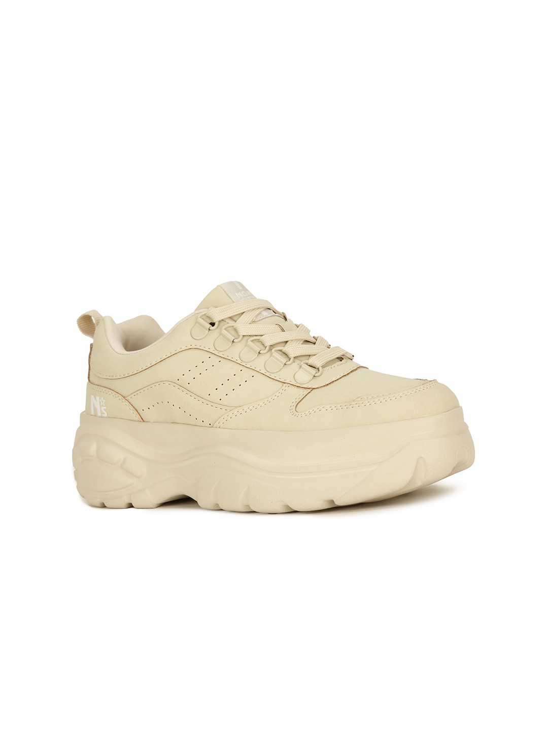 

North Star Women Beige Perforated Sneakers