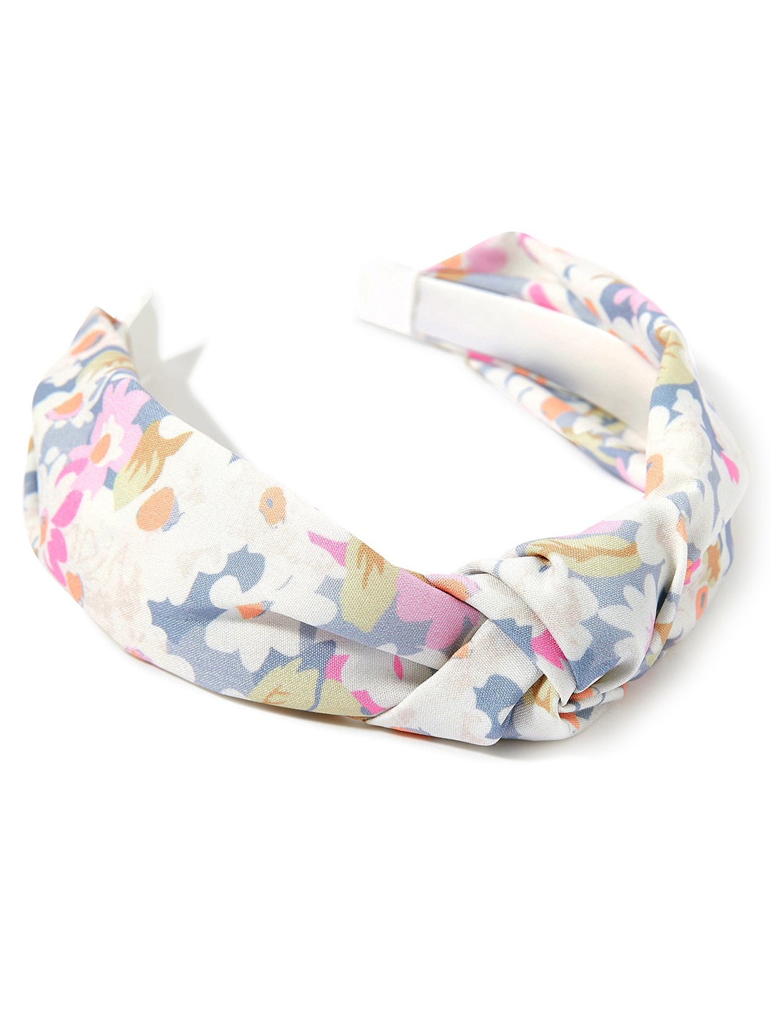 

Accessorize London Women White & Blue Floral Printed Knot Alice Band