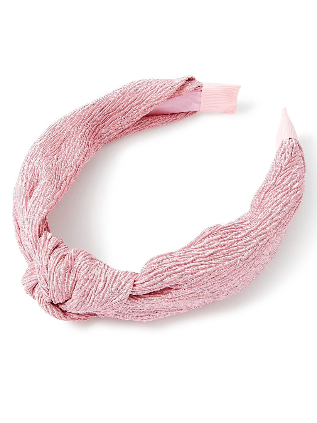 

Accessorize London Women Crinkle Knot Alice Band, Pink