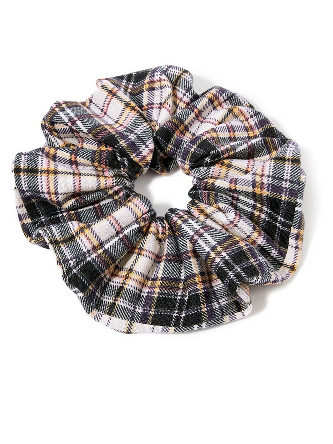 

Accessorize London Women Black & White Checked Medium Scrunchie