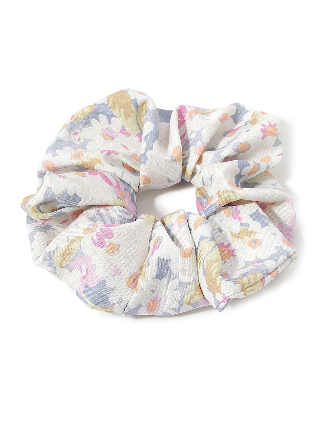 

Accessorize London Women White & Pink Floral Scrunchie