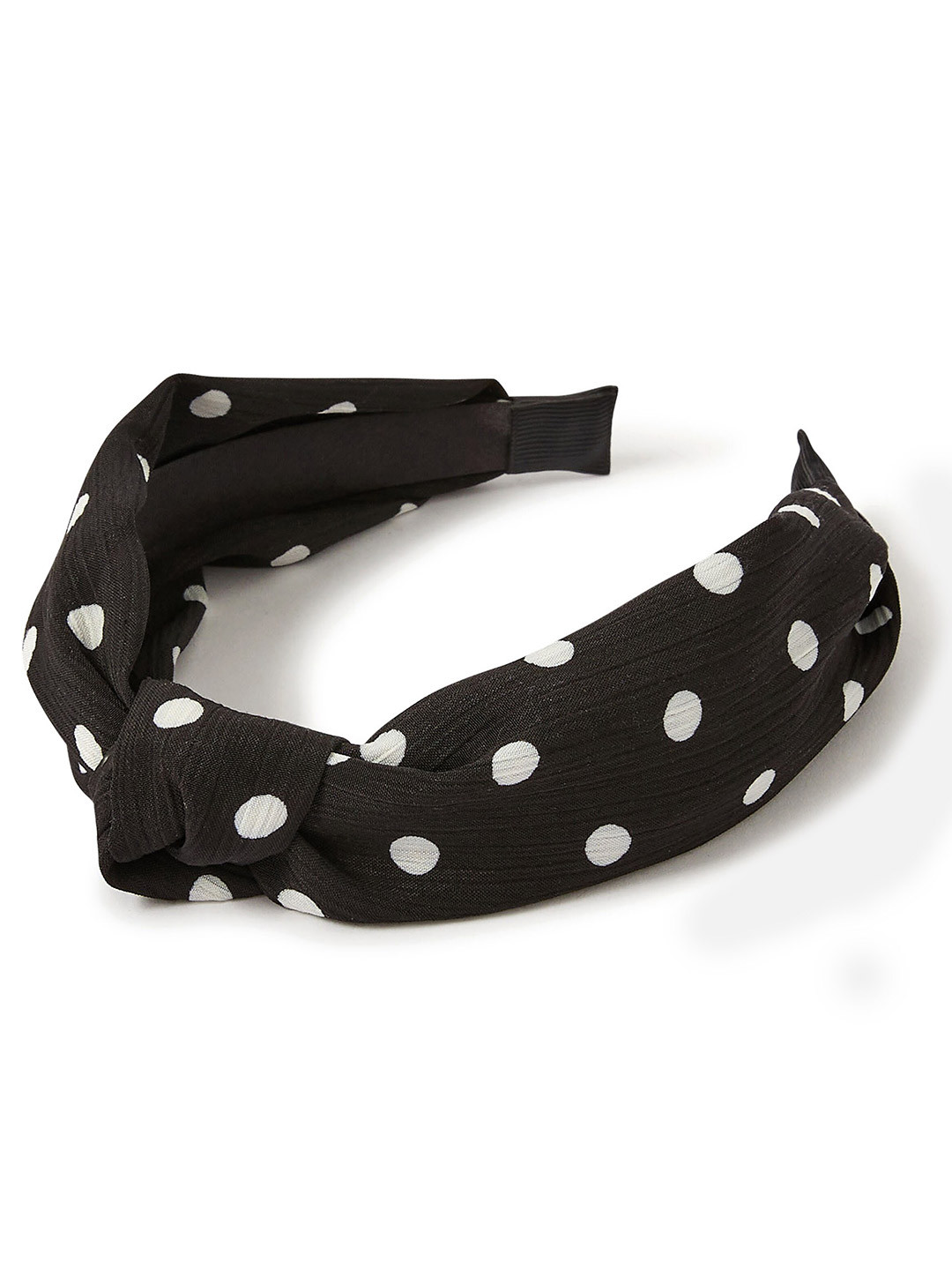 

Accessorize London Women Polka Dot Hairband, Black