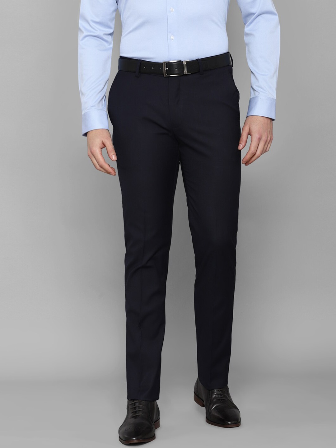 

Louis Philippe Men Navy Blue Slim Fit Trousers
