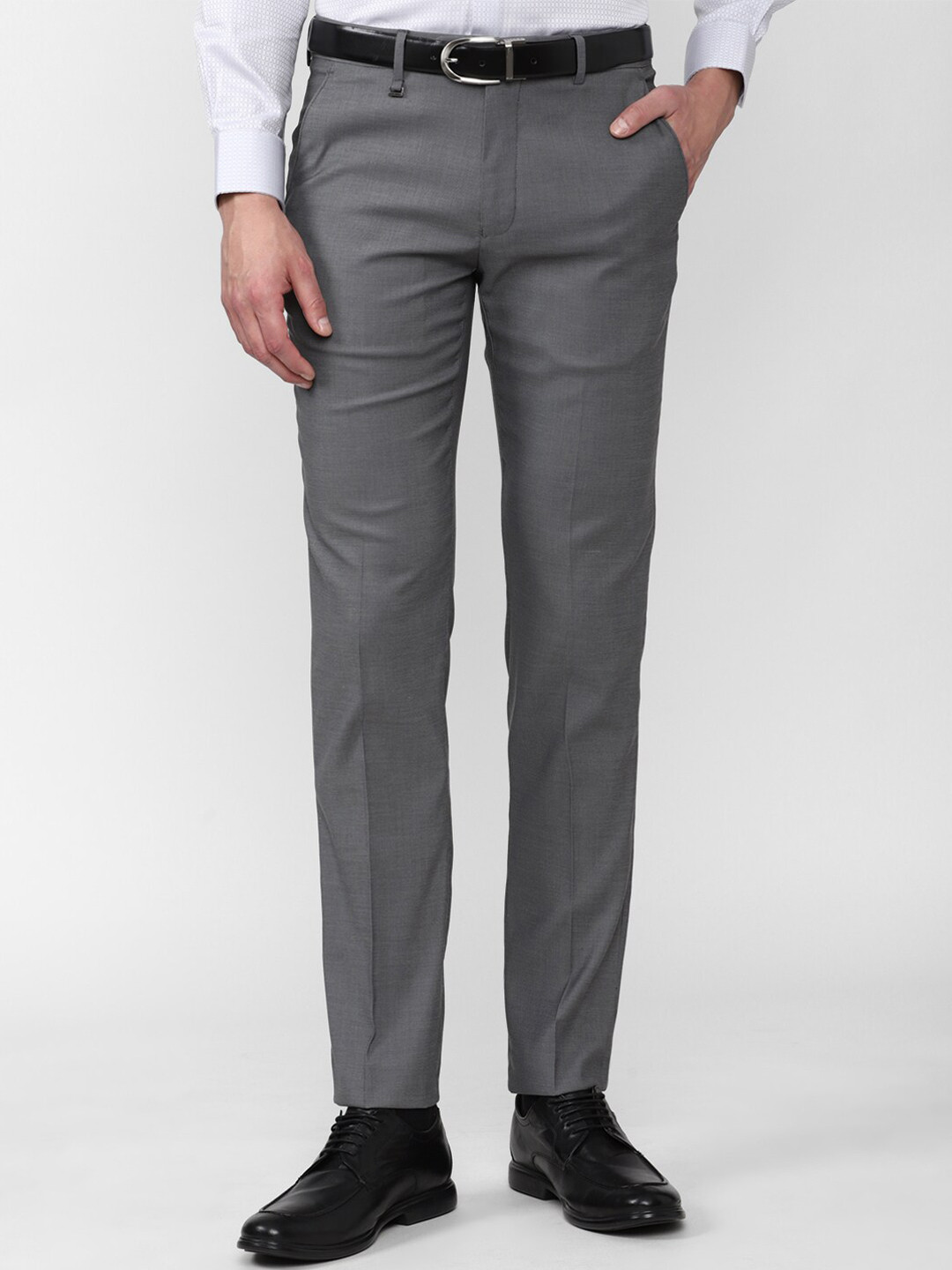 

Van Heusen Men Grey Slim Fit Trousers