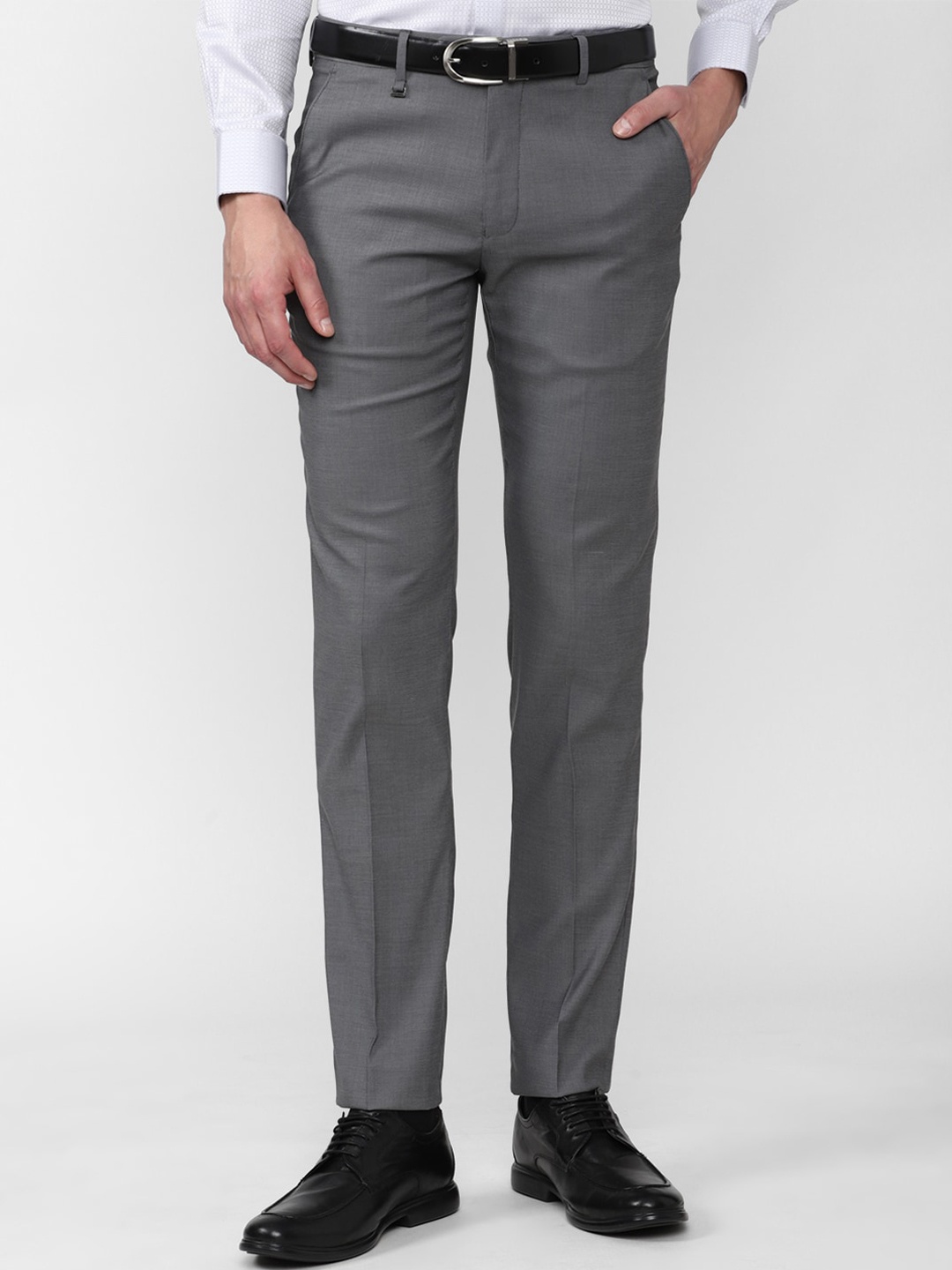 

Van Heusen Men Grey Slim Fit Trousers