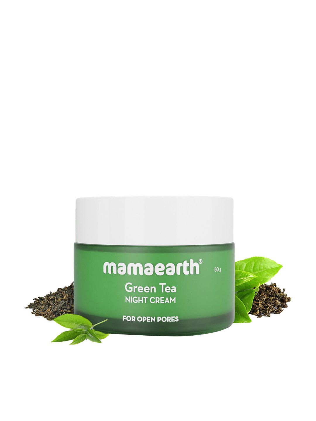 

Mamaearth Green Tea Night Cream 50g, White